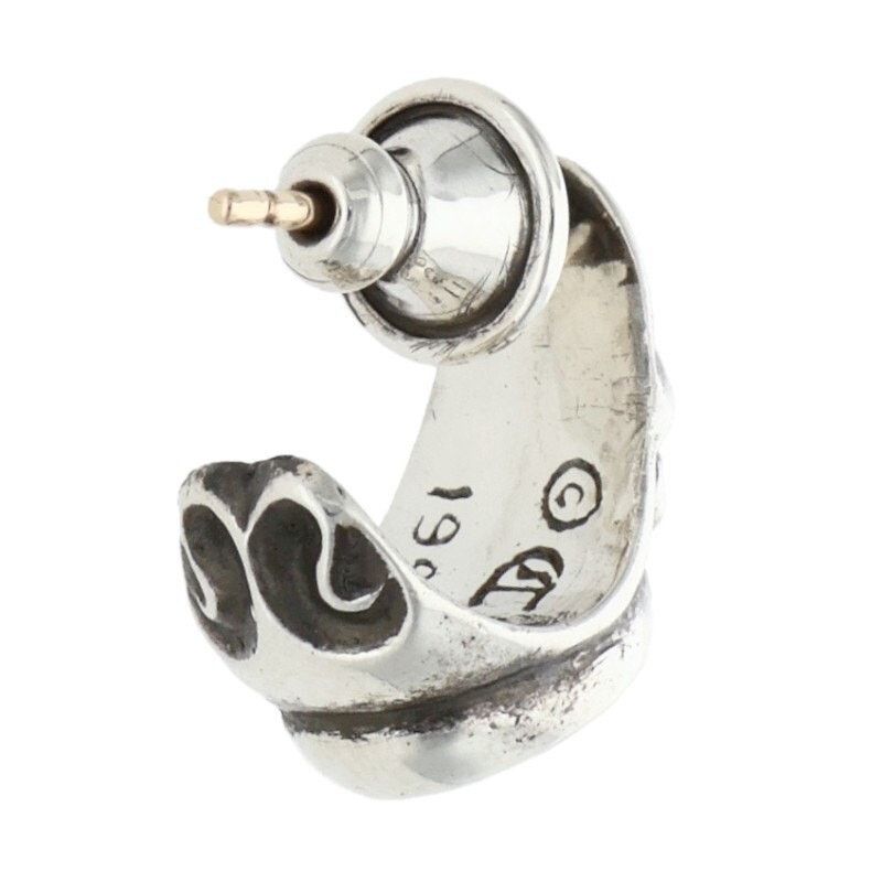 Chrome Hearts Chrome Hearts Curved Teardrop Silver Earring Size ONE SIZE - 2 Thumbnail