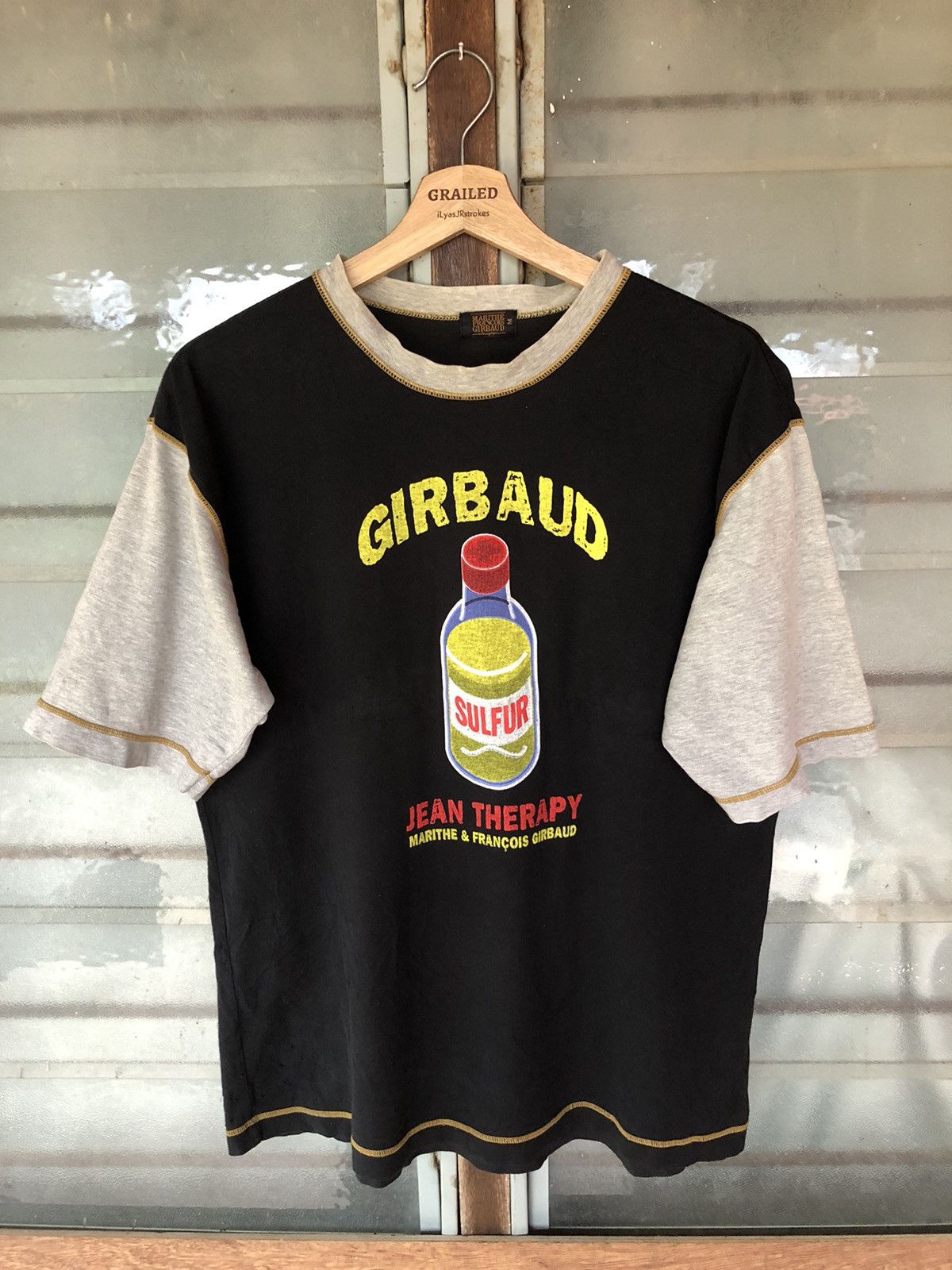 Marithe + Francois Girbaud Vintage Thrashed MFG Jean Therapy Shirt Tee Size US M / EU 48-50 / 2 - 1 Thumbnail