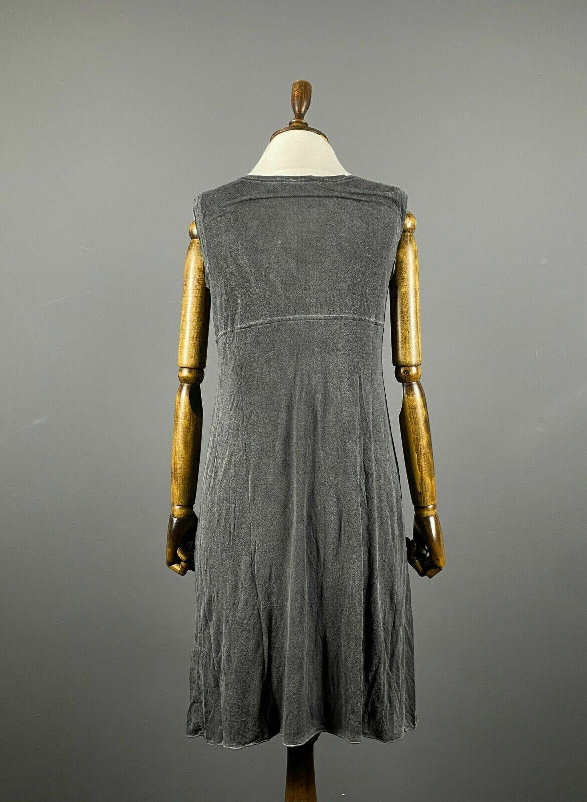 Designer Elisa Cavaletti Club Grey Lagenlook Tank Midi Dress Size M Size M / US 6-8 / IT 42-44 - 5 Thumbnail