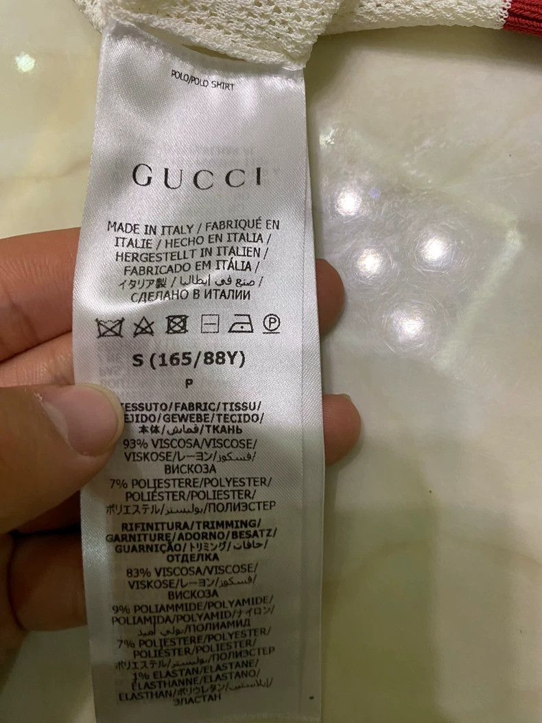 Gucci Gucci White and red color matching full logo translucent po Size XS / US 0-2 / IT 36-38 - 6 Thumbnail