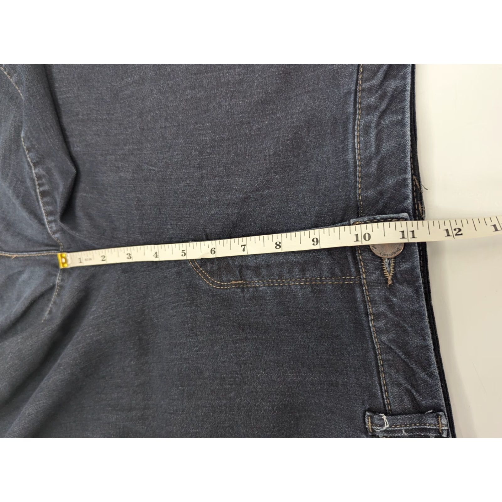 Vintage Democracy Jeans Women's 20W Blue Denim Skinny Ankle Crop High Rise Plus Size Size 42" / US 20 - 7 Thumbnail