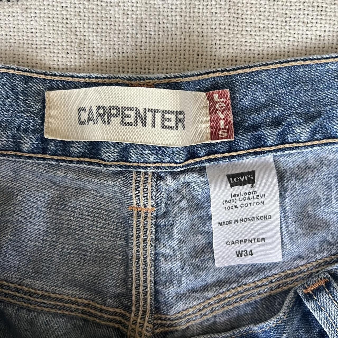 Levi's × Vintage Vintage Y2K Denim Skater Style Summer Levis Carpenter shorts Size US 34 / EU 50 - 7 Thumbnail