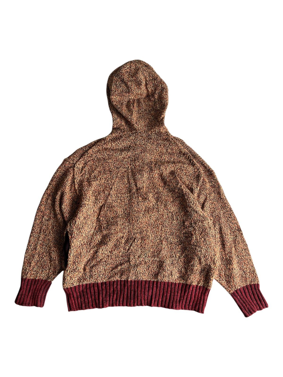 Marni MARNI Multi Color Cable Knit Oversized Baggy Zipper Hoodie Size US XL / EU 56 / 4 - 4 Thumbnail