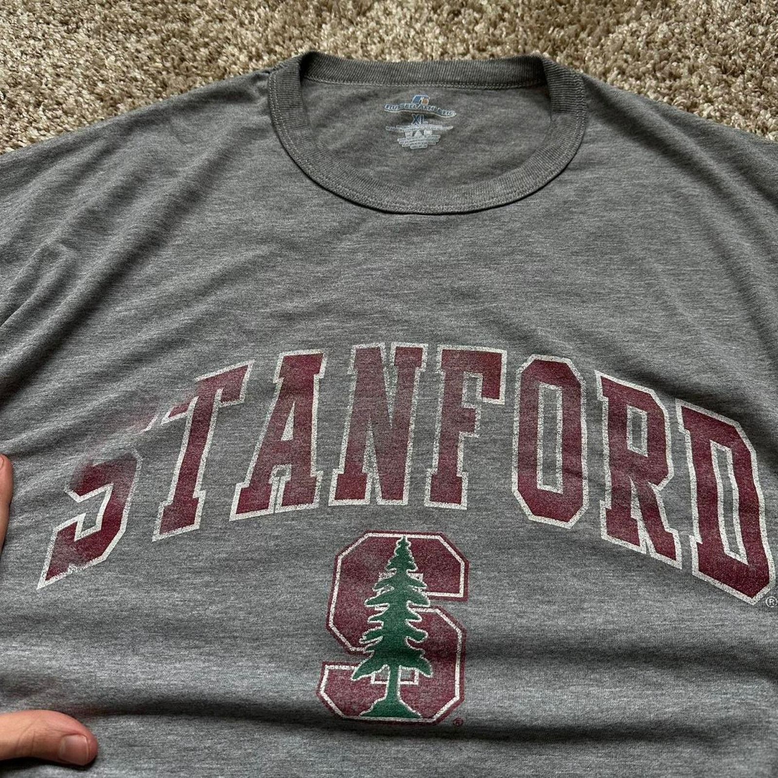 Russell Athletic × Vintage Vintage 00s Russell Stanford College Cotton Jersey Shirt Size US XL / EU 56 / 4 - 7 Thumbnail