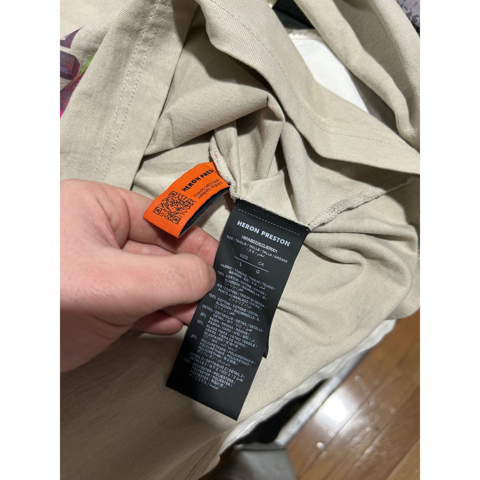 Heron Preston HERON PRESTON GLOBAL COLLAGE LS TEE SIZE LARGE Size US L / EU 52-54 / 3 - 4 Thumbnail