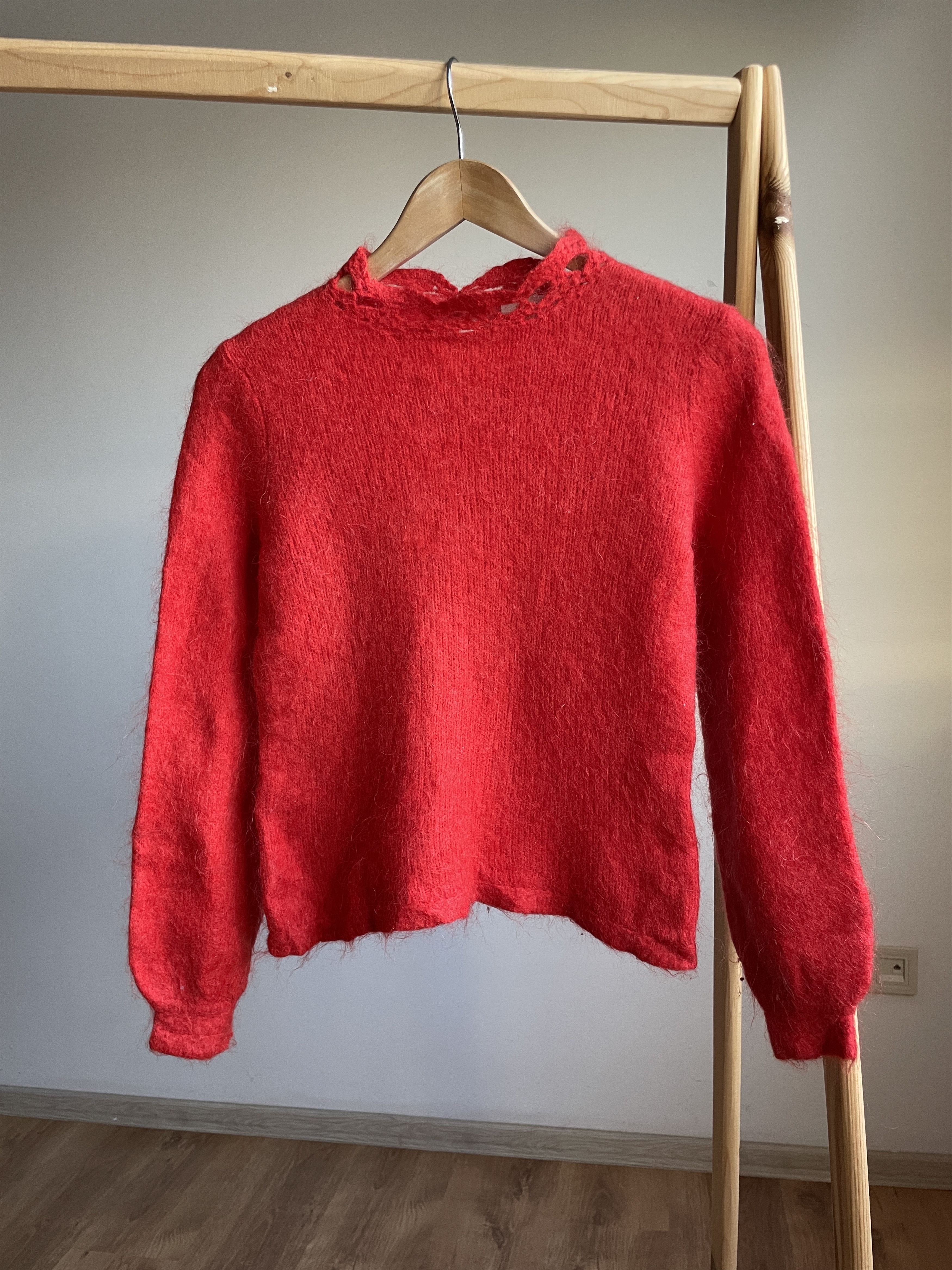 Sezane Sezane Balloon Sleeves Monair Wool Blend Womens Sweater Size XS / US 0-2 / IT 36-38 - 1 Thumbnail