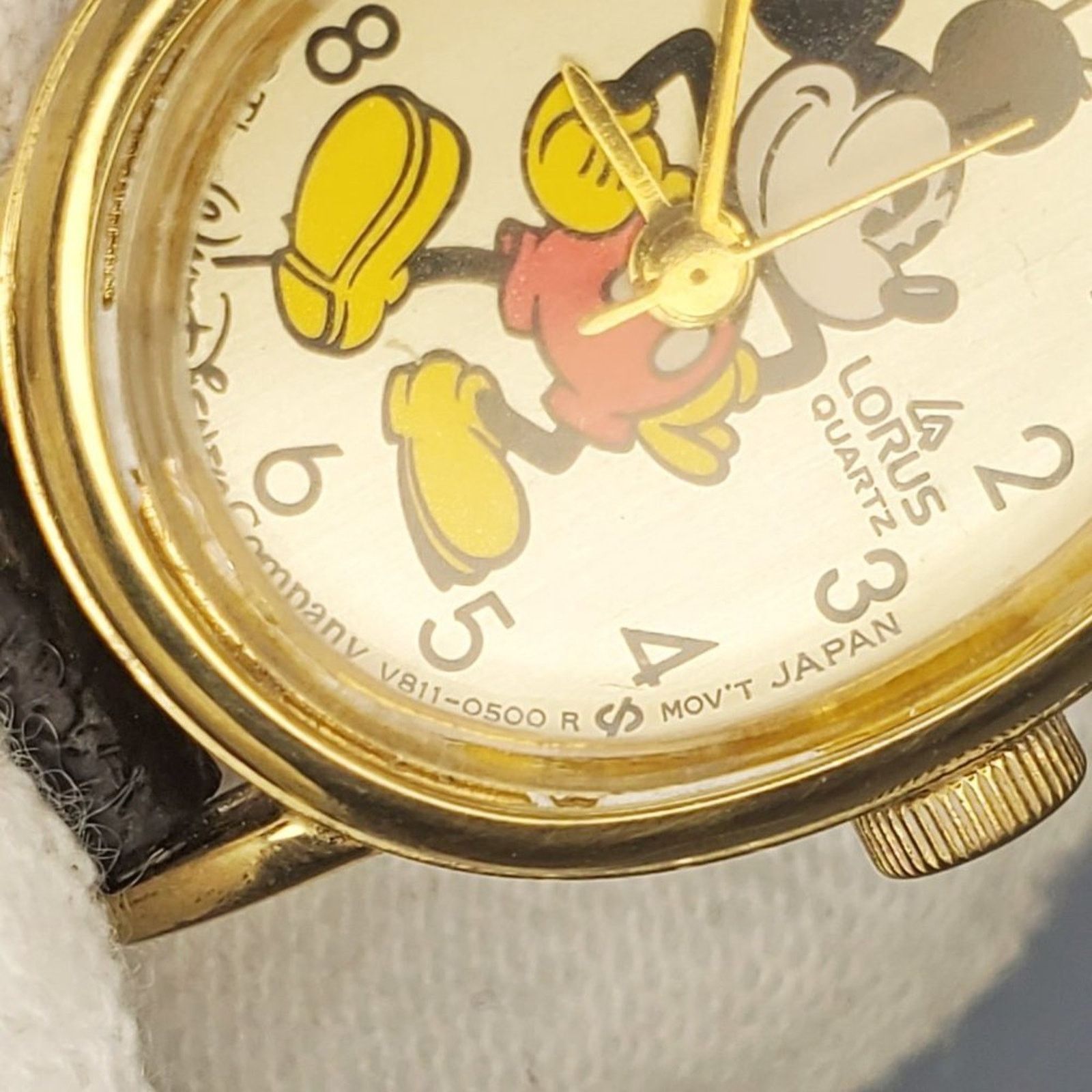 Disney Disney X Lorus Vintage Gold-Toned Mickey Mouse Oval Watch Size ONE SIZE - 4 Thumbnail