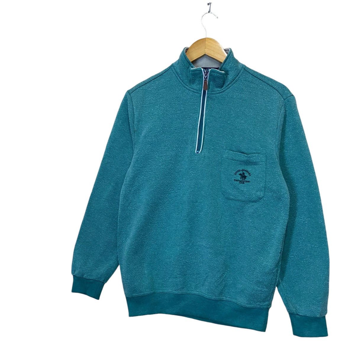 Beverly Hills Polo Club Santa Barbara Polo & Racquet Halfzip Sweatshirt Size US M / EU 48-50 / 2 - 3 Thumbnail
