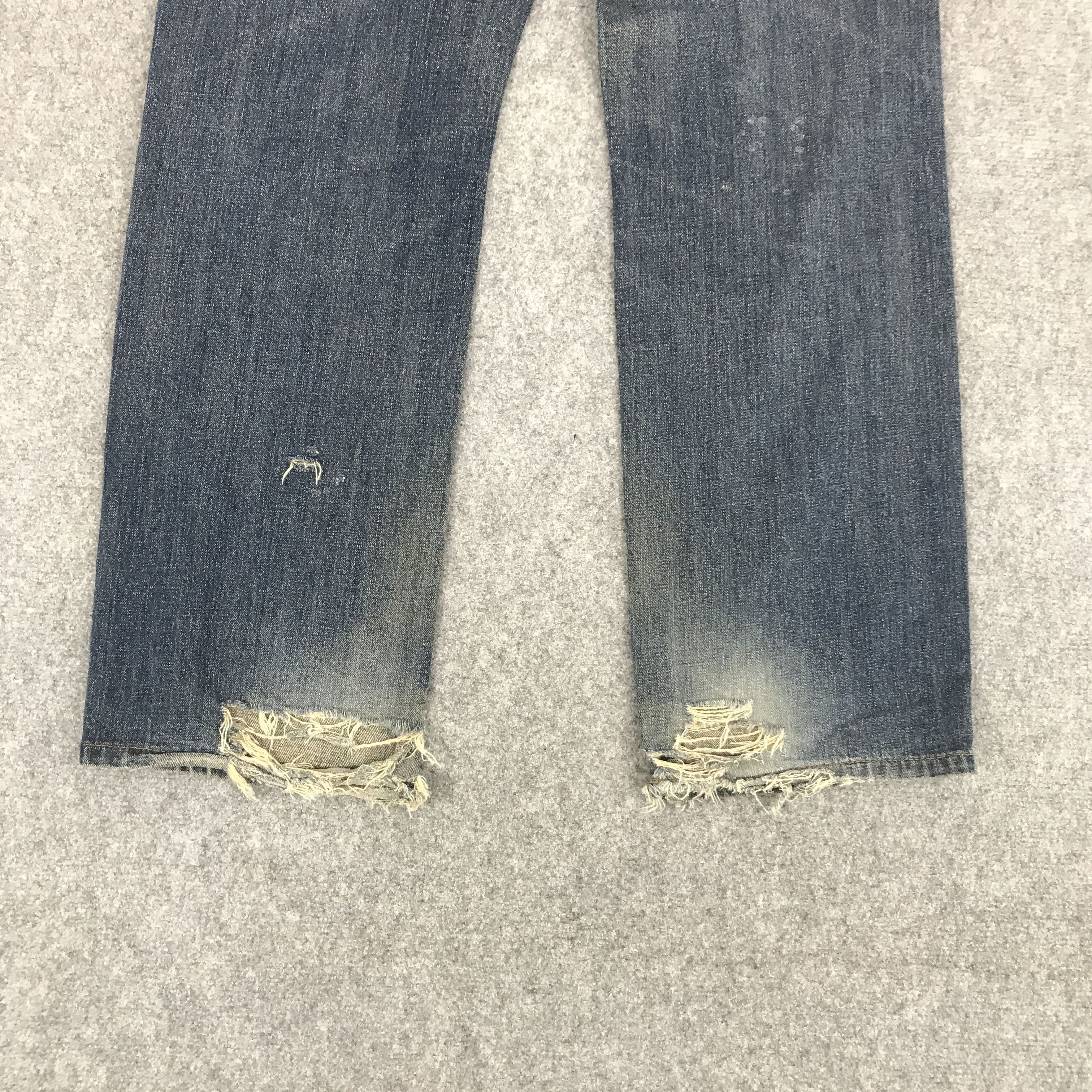 Edwin × Japanese Brand JAPAN EDWIN RIPPED DISTRESSED DENIM JEANS PANTS Size US 30 / EU 46 - 6 Thumbnail