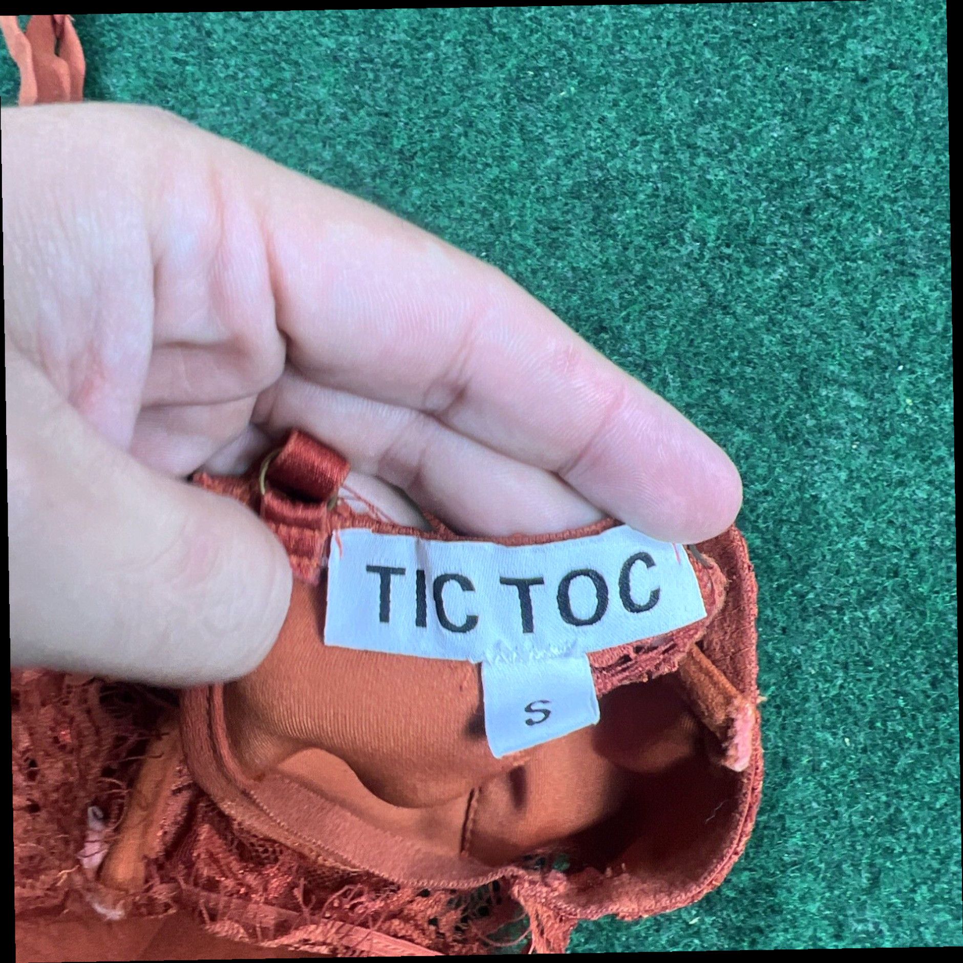 Vintage TICTOC Women Bustier Top Corset Tank Top Orange Size S / US 4 / IT 40 - 5 Thumbnail