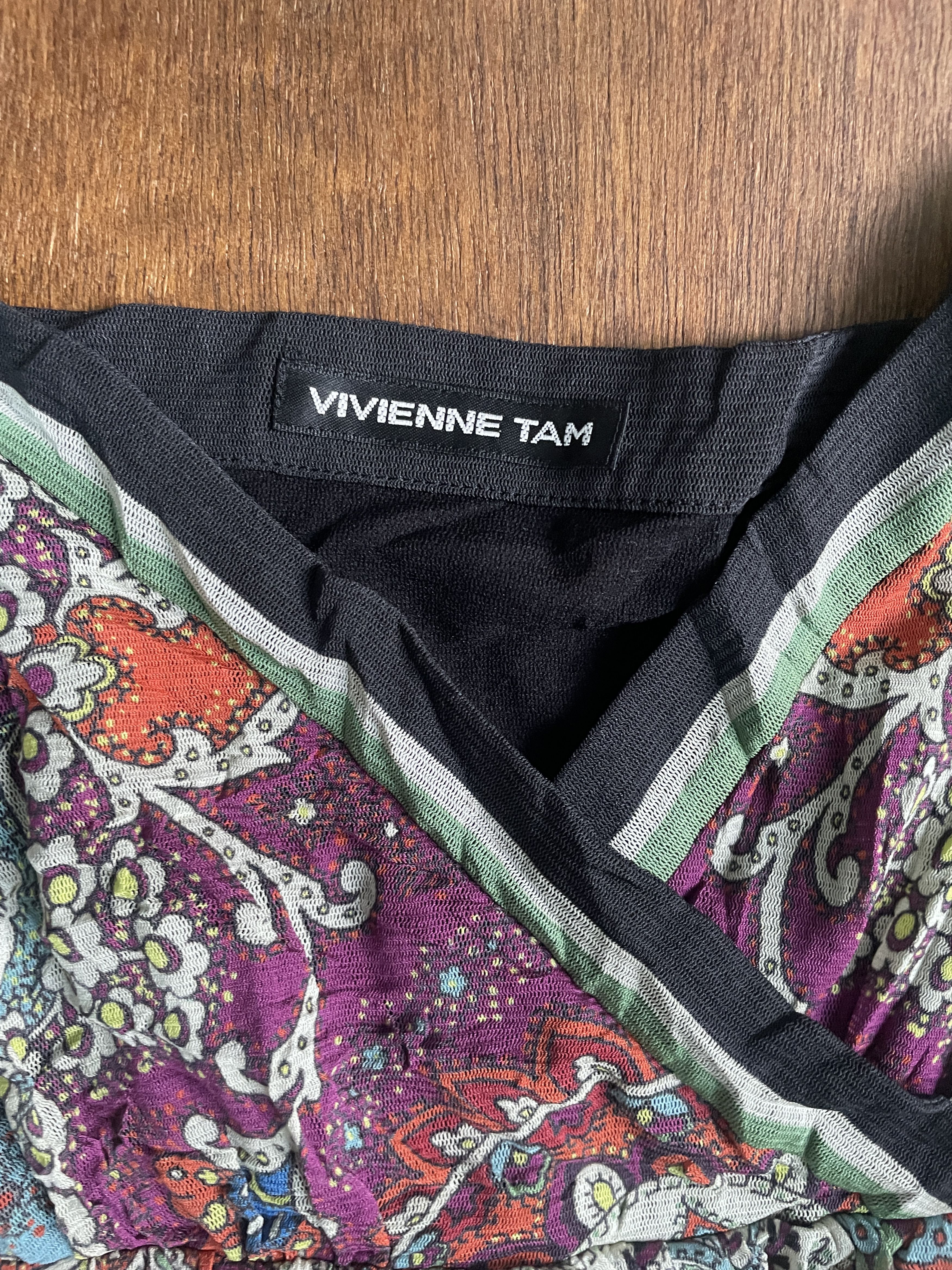 Vivienne Tam VIVIENNE TAM Multicolor Printed Camisole Top Size S / US 4 / IT 40 - 3 Thumbnail