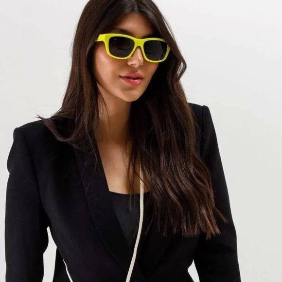 Celine Celine CL40249U 39A Sunglasses - Neon Yellow Frame Size ONE SIZE - 2 Thumbnail