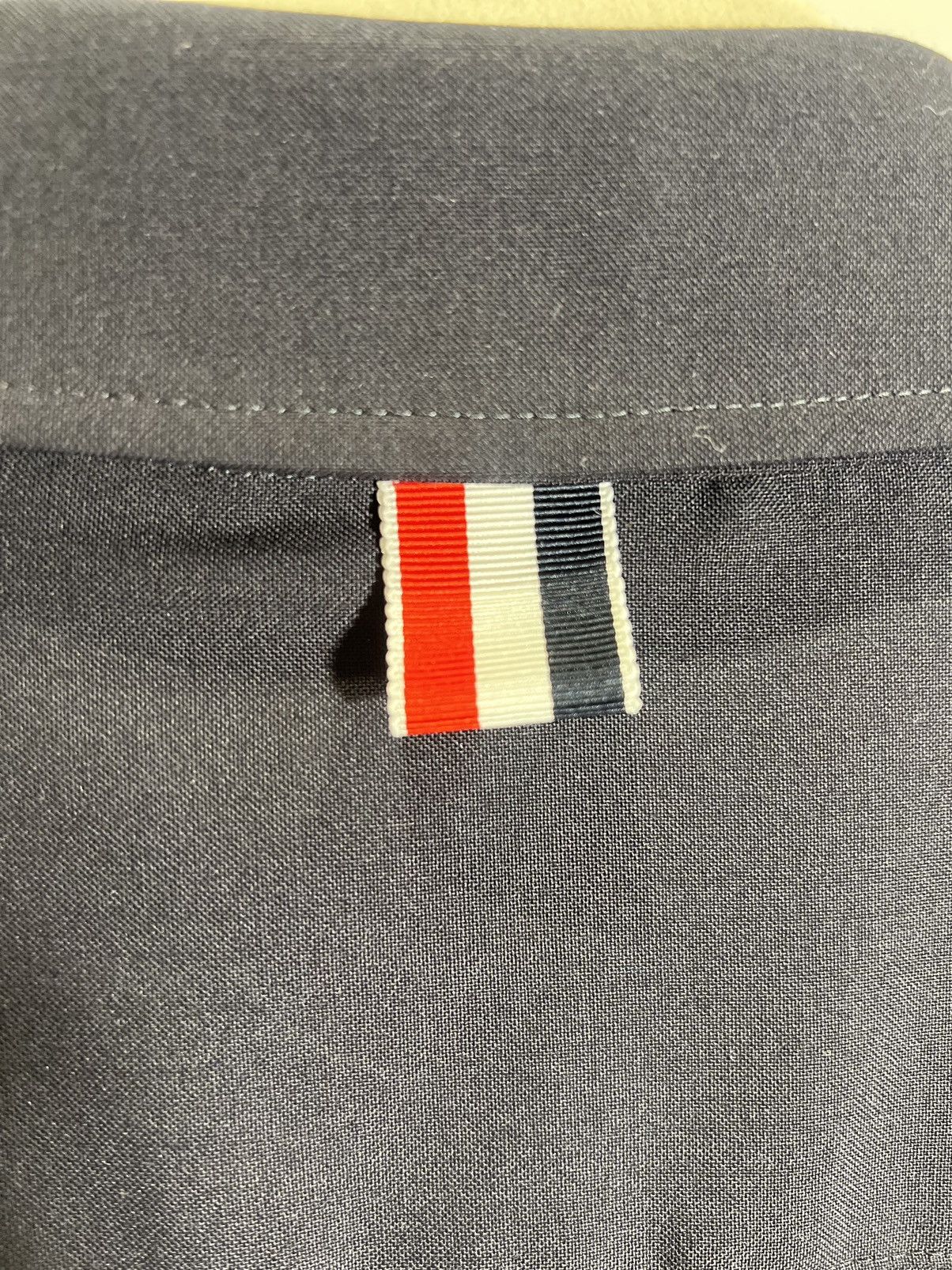 Thom Browne Thom Browne Navy 4-Bar Shirt Jacket Size 2 / M Size US M / EU 48-50 / 2 - 7 Thumbnail