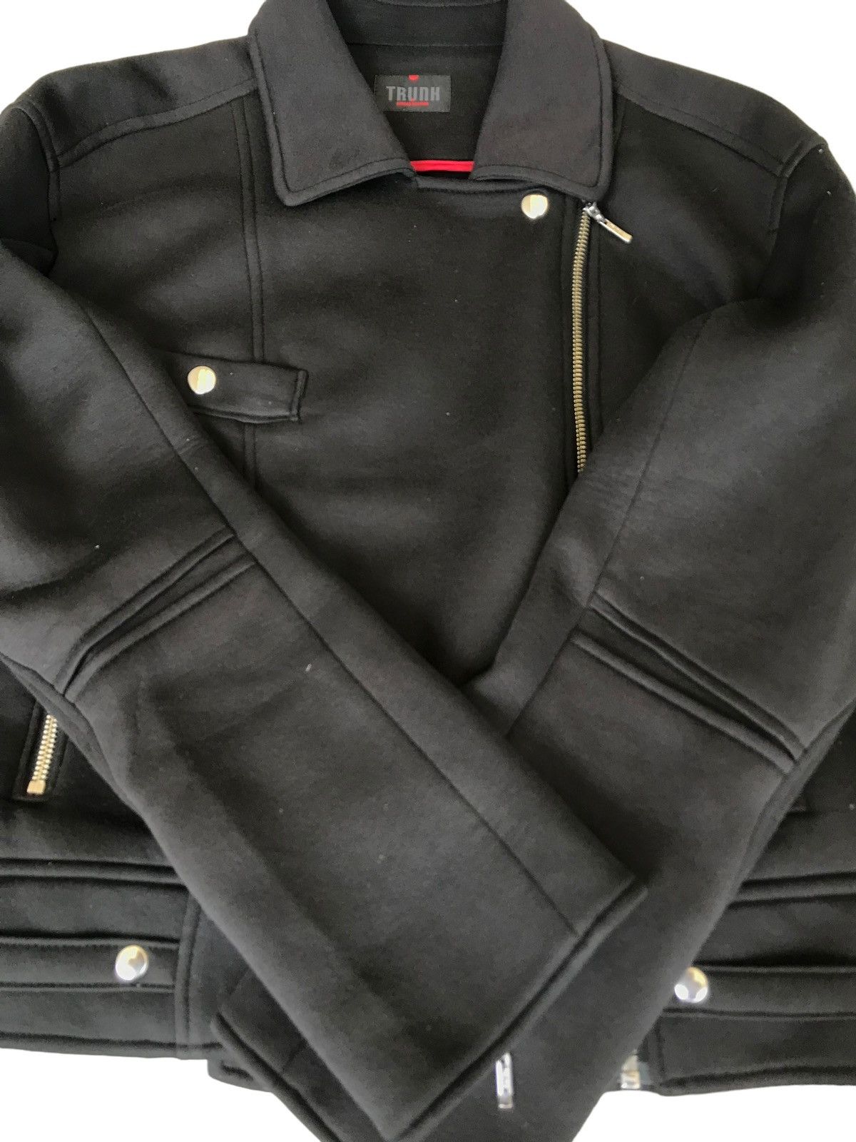 Hiroko Koshino Homme TRUNK by Hiroko Hoshino Biker Asymmetrical Zipper Jacket Size US M / EU 48-50 / 2 - 6 Thumbnail