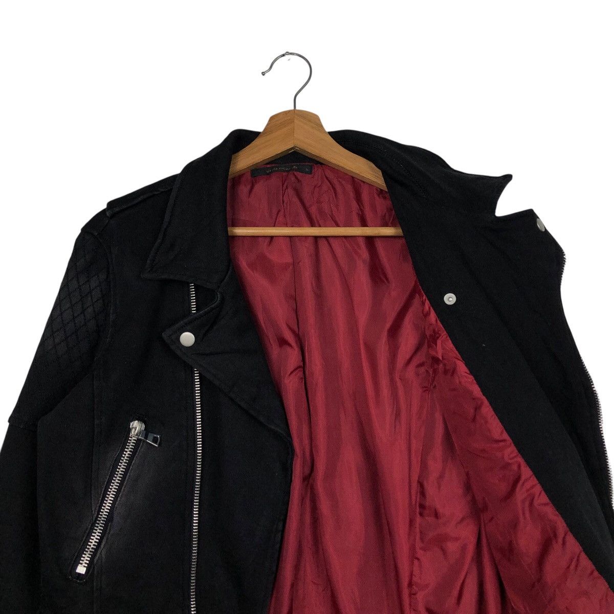 Designer × Japanese Brand × Vintage 📌Cropped Biker Jacket Double Collar Vence Exchange Size US L / EU 52-54 / 3 - 13 Thumbnail