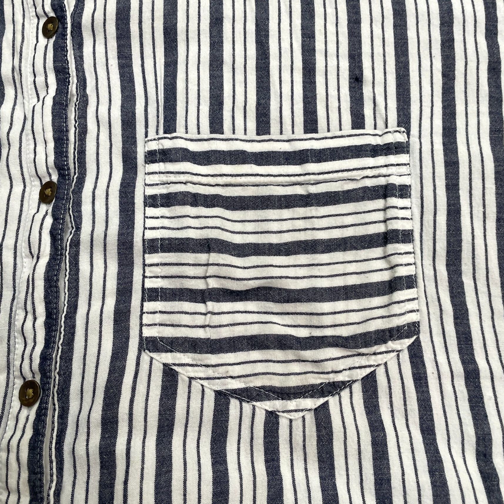 Vintage A.N.A A New Approach Blouse Shirt Womens 0X White Striped Button Down Sleeveless Casual Travel VINTAGE No Size XL / US 12-14 / IT 48-50 - 4 Thumbnail