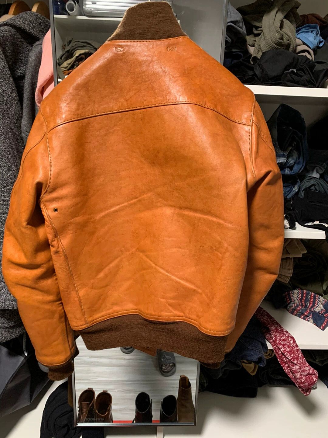 Freewheelers Freewheelers A1 Horween 38 Aged Excellent Size US XXS / EU 40 - 4 Thumbnail
