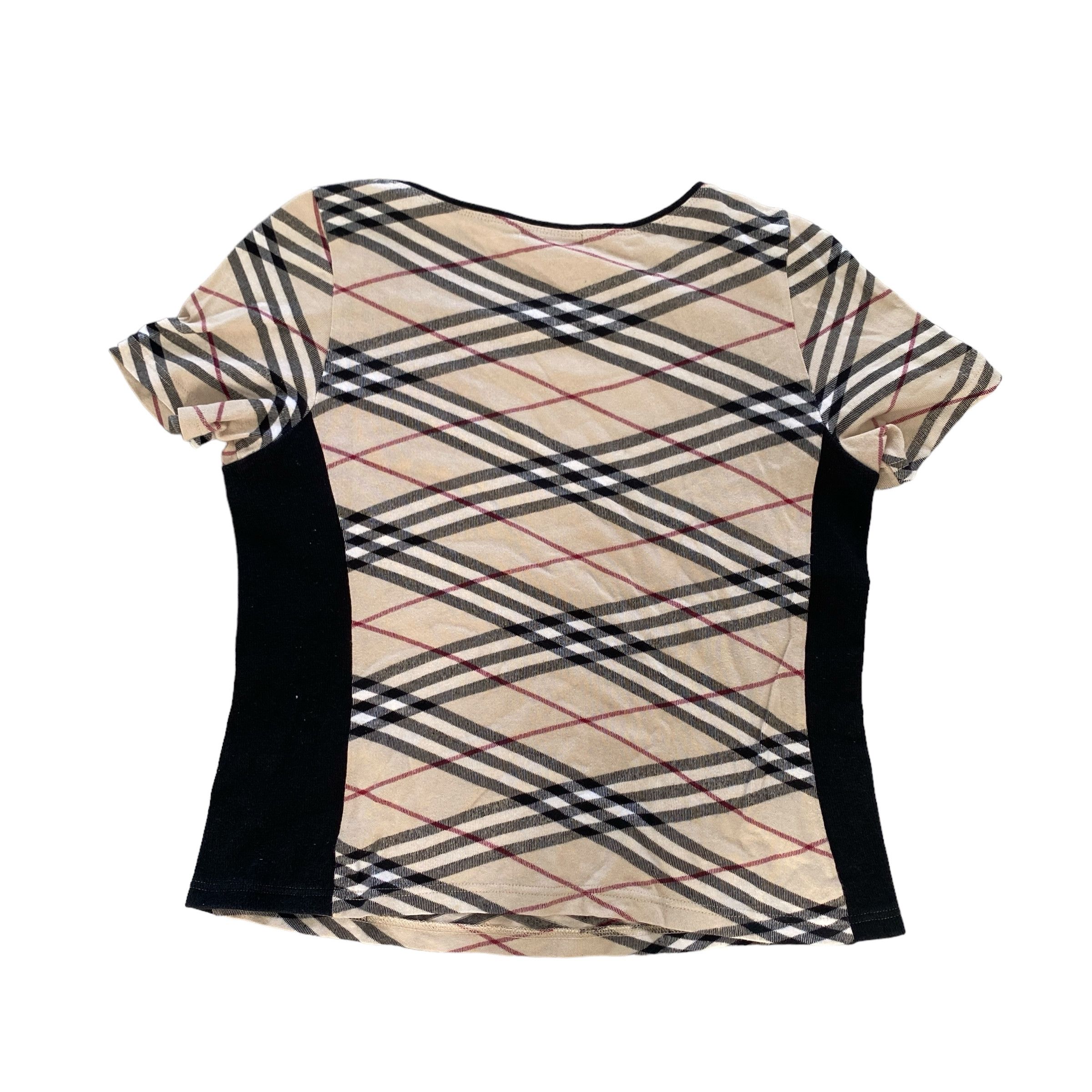 Burberry Vintage Burberry Nova Check Logo Tshirt Size S / US 4 / IT 40 - 2 Thumbnail