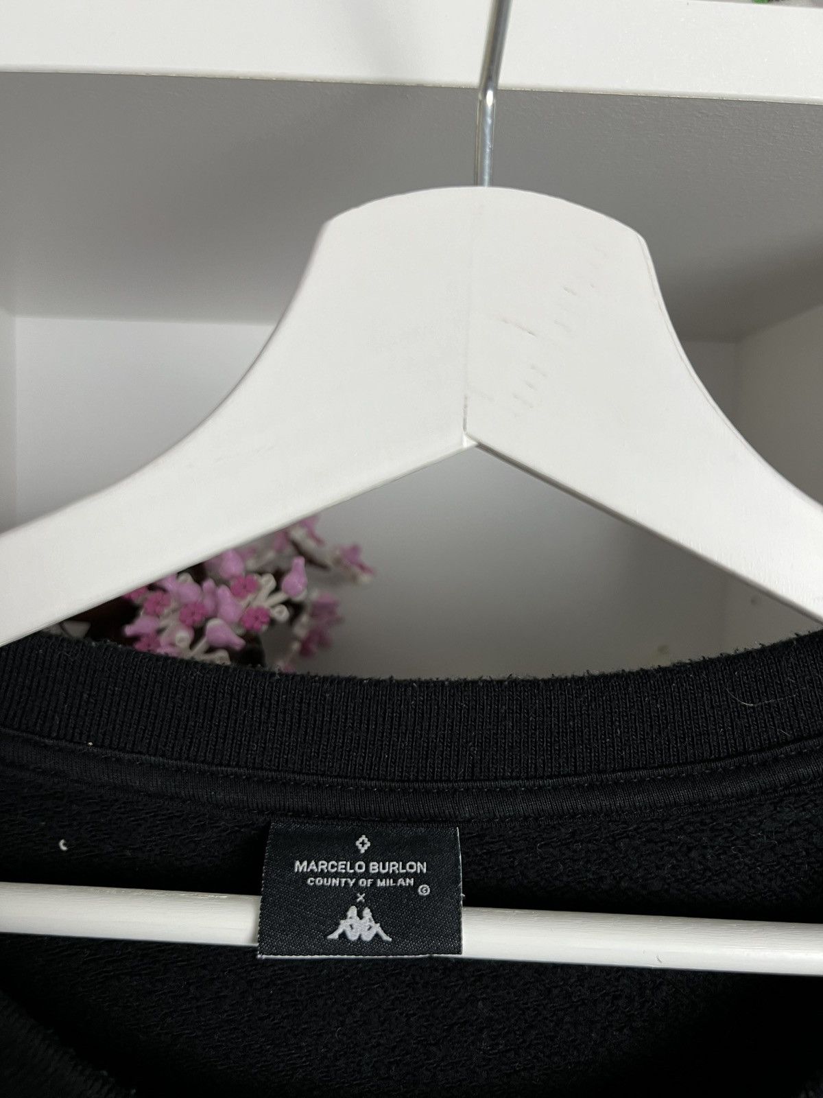 Designer × Kappa × Marcelo Burlon Marcelo Burton x kappa big Logo baggy sweatshirt L streetwear Size US L / EU 52-54 / 3 - 3 Thumbnail