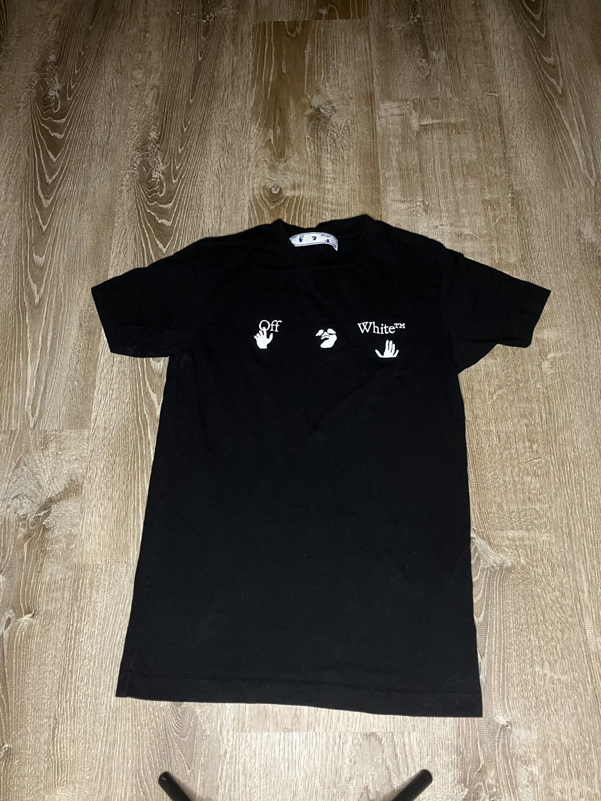 Off-White Off-White Peace World-Wide Logo Black T | Grailed 