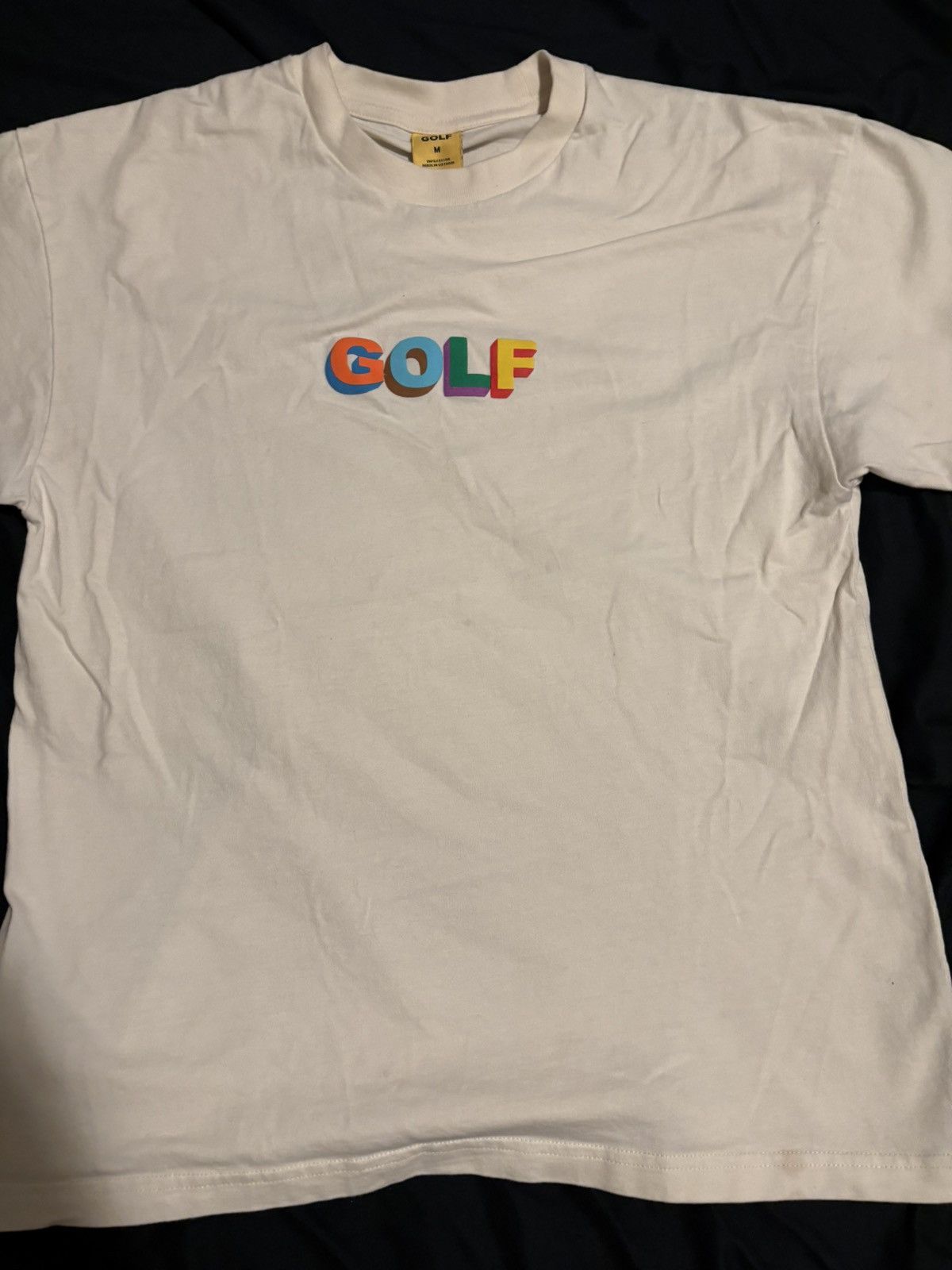 Golf Wang × Tyler The Creator GOLF WANG 3D Logo Tee Medium Cream Color Size US M / EU 48-50 / 2 - 1 Thumbnail