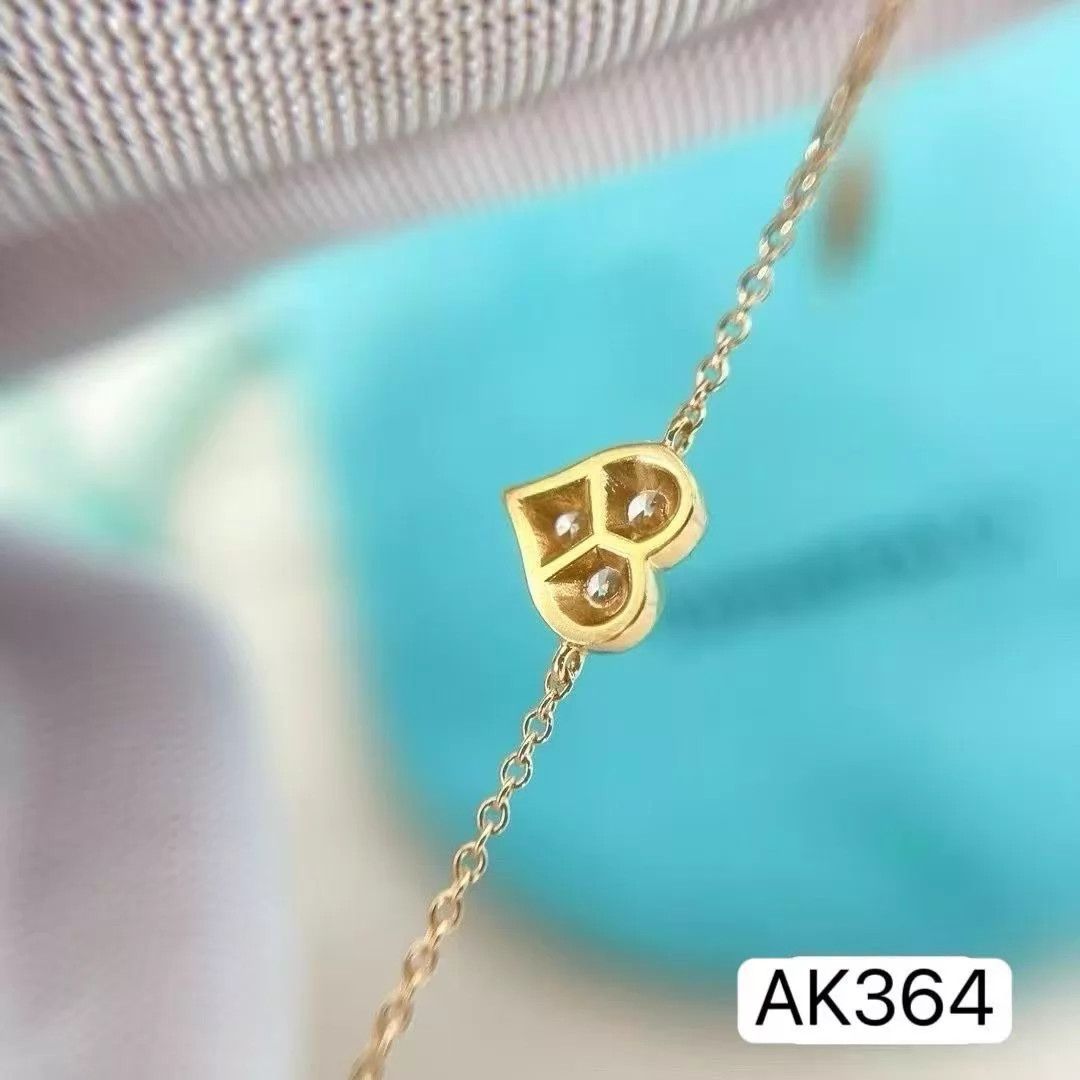Tiffany & Co. Tiffany & Co. Heart Diamond Rose Gold Bracelet 14-15cm LN Size ONE SIZE - 9 Thumbnail