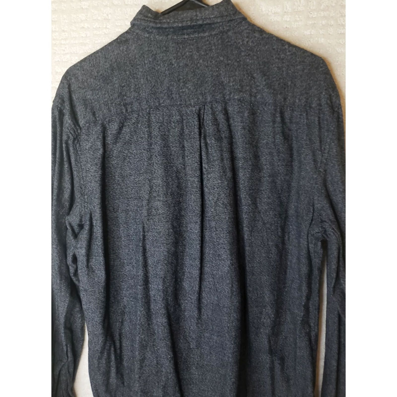 Vintage St. John's Bay Shirt Mens Gray Chamois Cloth Long Sleeve Heavy Cotton Workwear Button-Up Chest 46in Size L Size US L / EU 52-54 / 3 - 7 Thumbnail