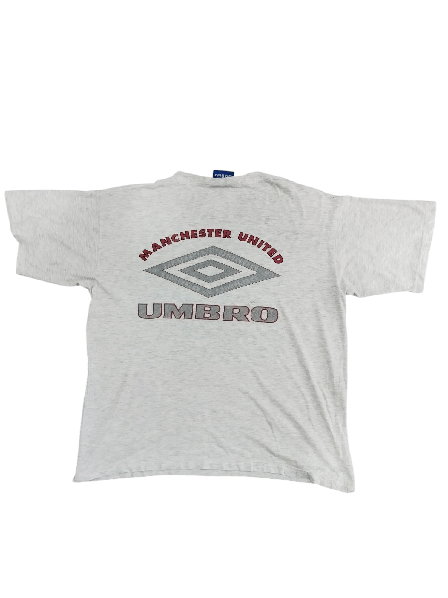 Umbro × Vintage Vtg Distressed Umbro Manchester united Football Club Tshirt Size US L / EU 52-54 / 3 - 2 Thumbnail