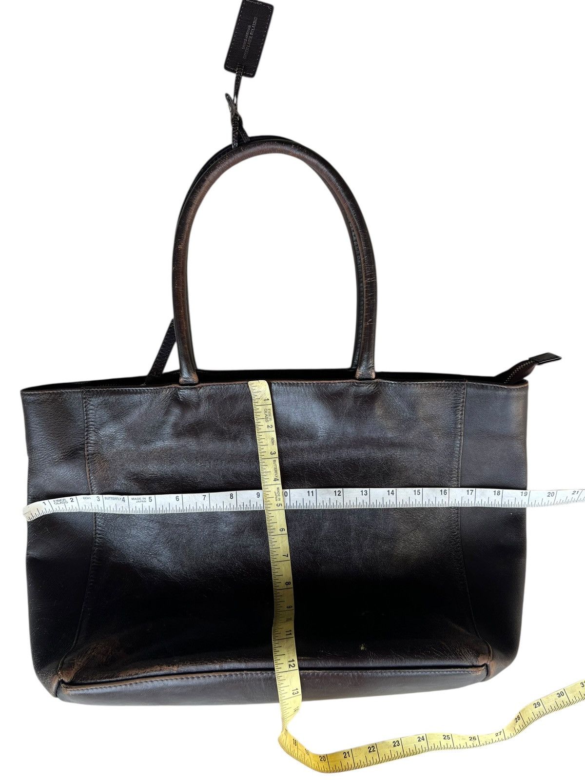 United Arrows United Arrows Japan Distressed Patina Leather Tote Bag Size ONE SIZE - 25 Thumbnail