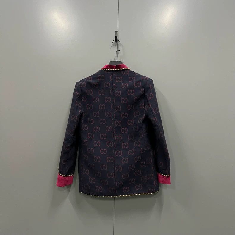 Gucci Gucci Jaccard GG full-print stitched velvet suit 2501-Nexta Size 44R - 2 Thumbnail