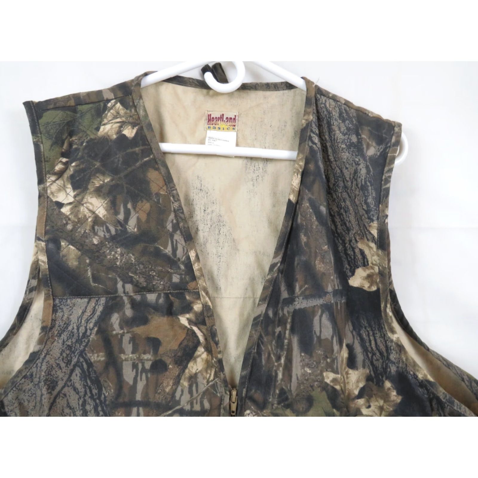 Vintage VTG Black Sheep Vest - Hunting Camo Overcoat, XL, Brown, Pockets, Zip Closure, Button Accents, Machine Washable, Fall Winter, Men Size US XL / EU 56 / 4 - 3 Thumbnail