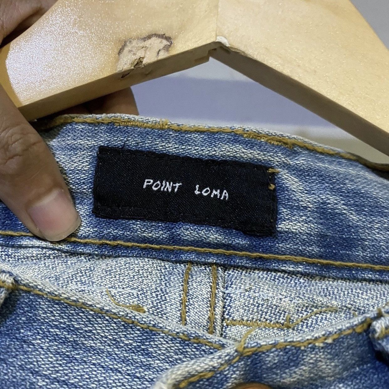 Hysteric Glamour Point Loma Rising About Pollution Faded Wash Jeans Size US 31 - 8 Thumbnail