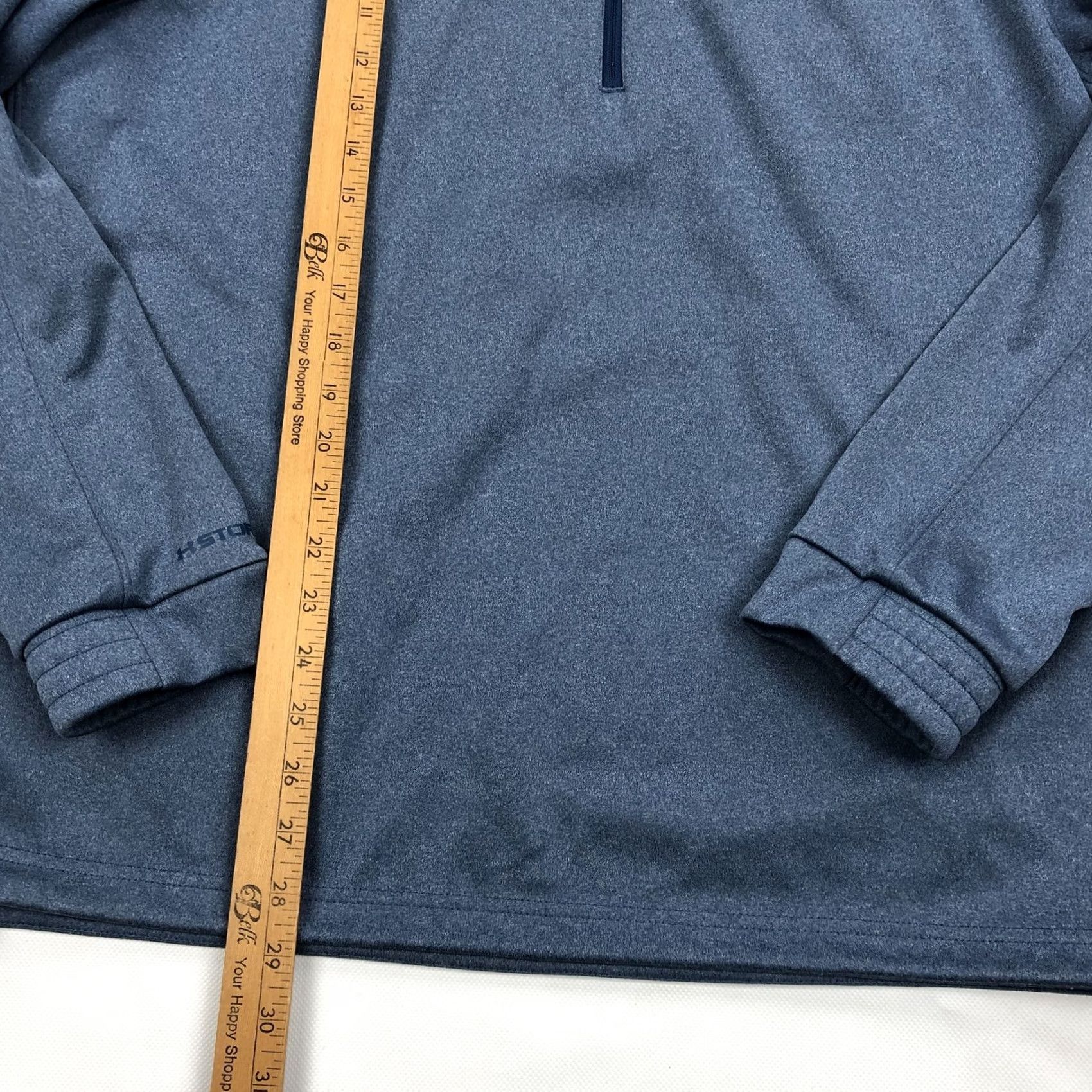 Under Armour Under Armour Men's Lg Large Blue Storm 2.0 1/4 Zip Pullover Jacket Activewear Sports Geometric Pattern) Size US L / EU 52-54 / 3 - 5 Thumbnail