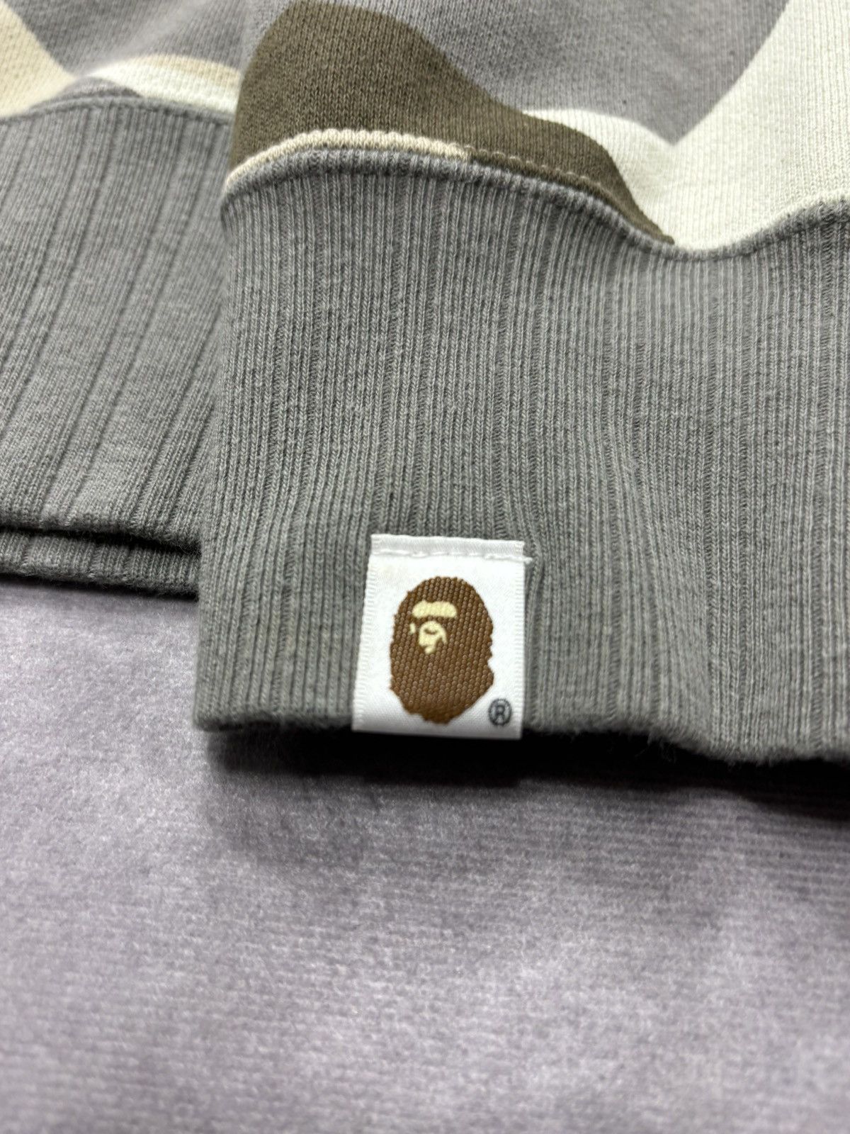 Bape BAPE Splinter Camo Patched Wide Crewneck Beige Size US L / EU 52-54 / 3 - 5 Thumbnail