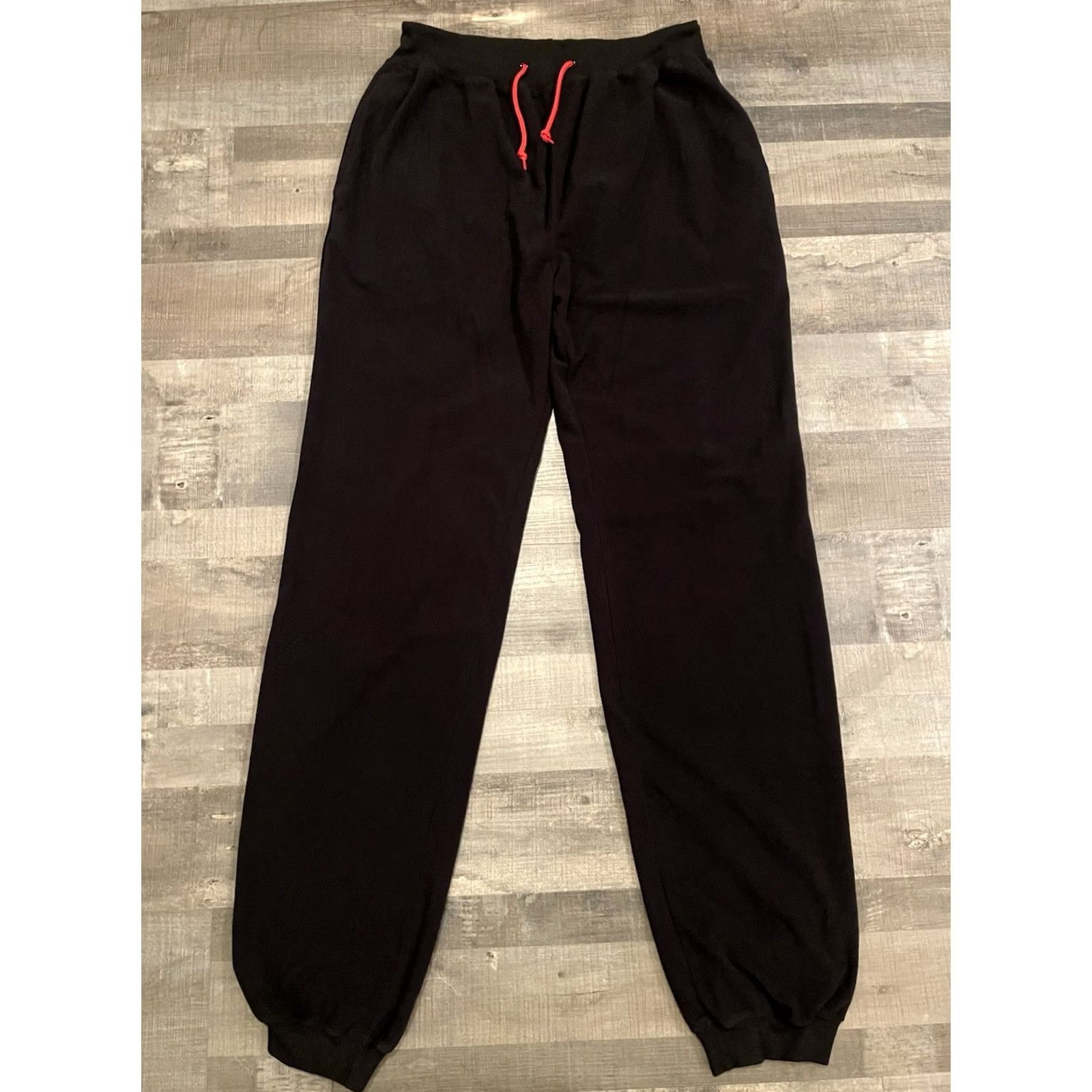 Marlboro VINTAGE Marlboro Unlimited Sweatpants Pants Unisex M Black 90s Tapered Pockets Drawstring Washable Size US 31 - 5 Thumbnail