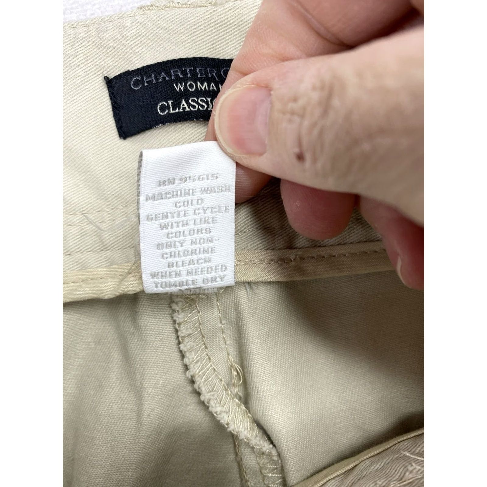 Charter Club Charter Club Capri Pants 18W Beige Classic Fit Cropped NWT Stretch Size 40" / US 18 - 5 Thumbnail