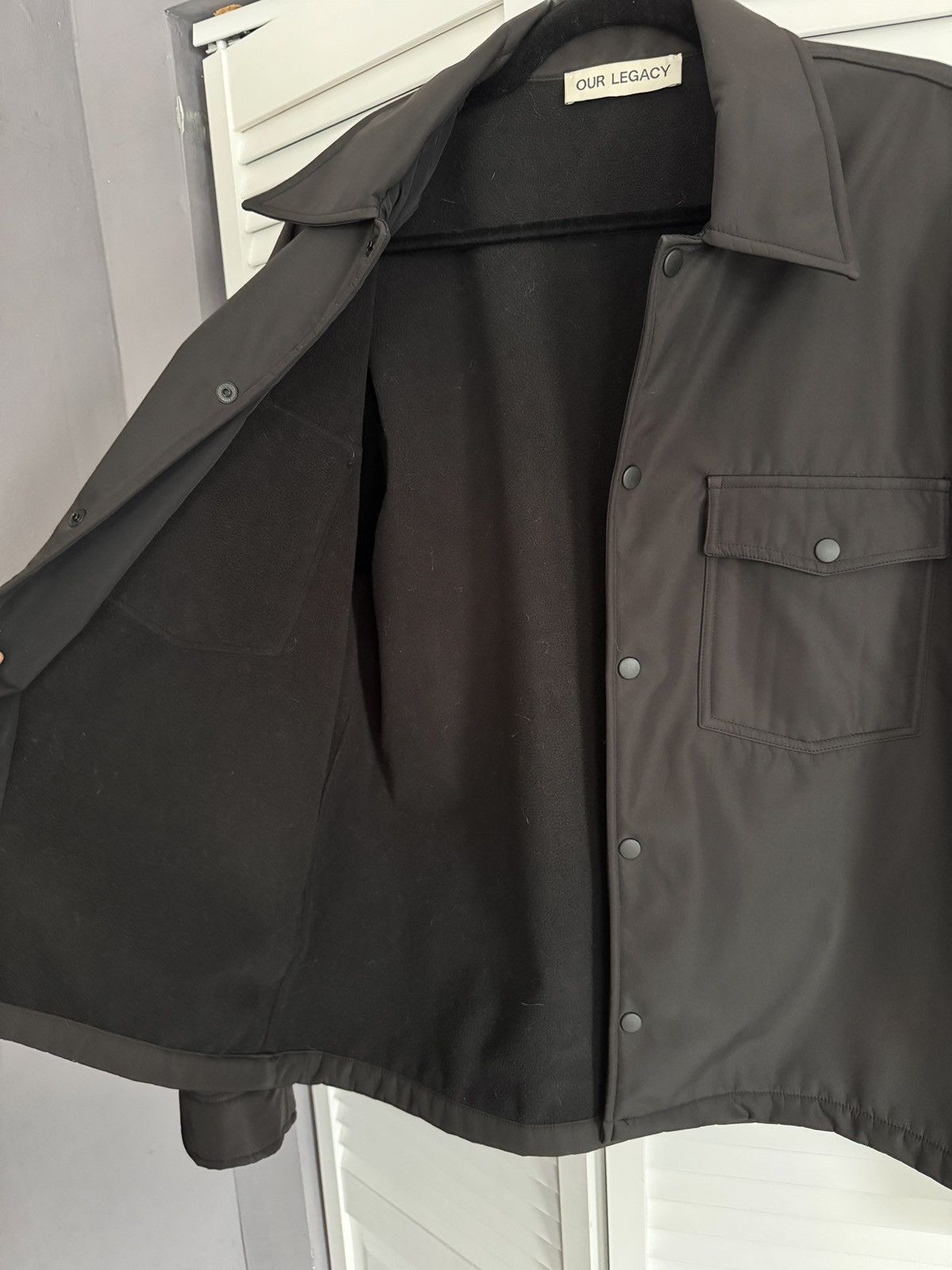 Our Legacy Our Legacy EVENING COACH JACKET Black Fleecy Tech - Size 52 Size US L / EU 52-54 / 3 - 5 Thumbnail