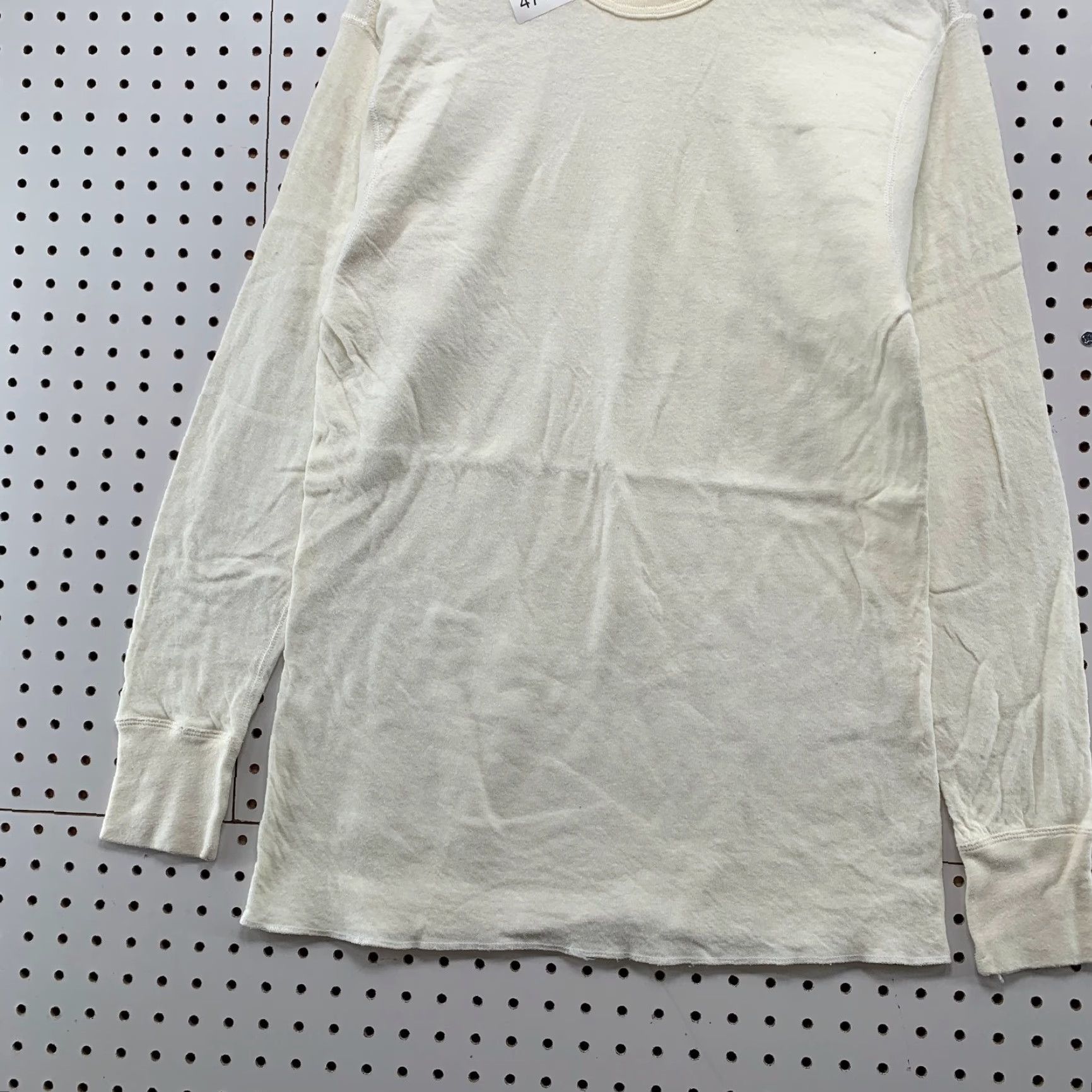 Vintage VINTAGE Duofold Wool Blend Thermal Shirt Mens Large Cream Long Sleeve USA Size US L / EU 52-54 / 3 - 5 Thumbnail