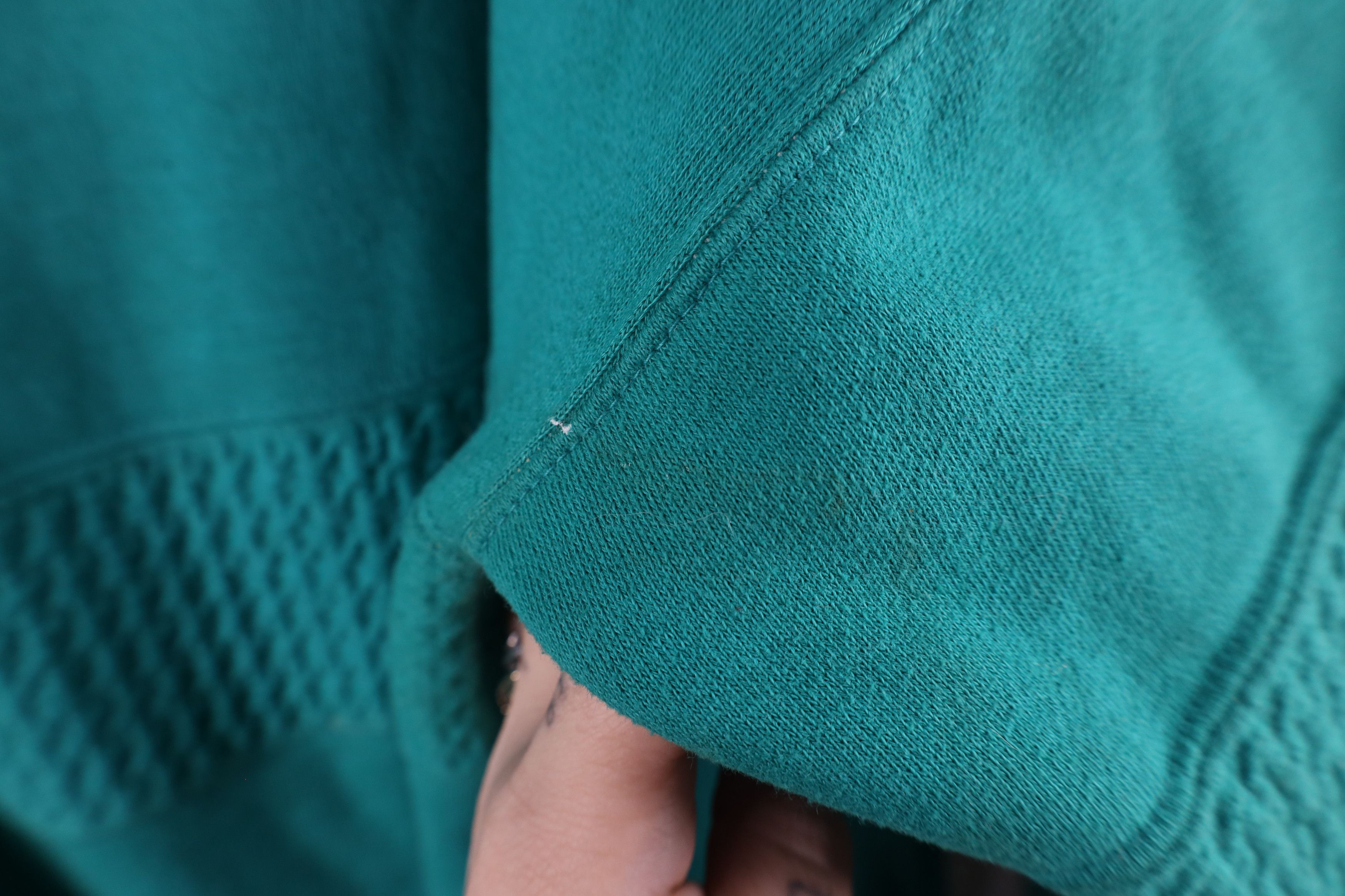 Vintage Vintage 90s Streetwear Blank Crewneck Sweatshirt Teal Size US XL / EU 56 / 4 - 8 Thumbnail