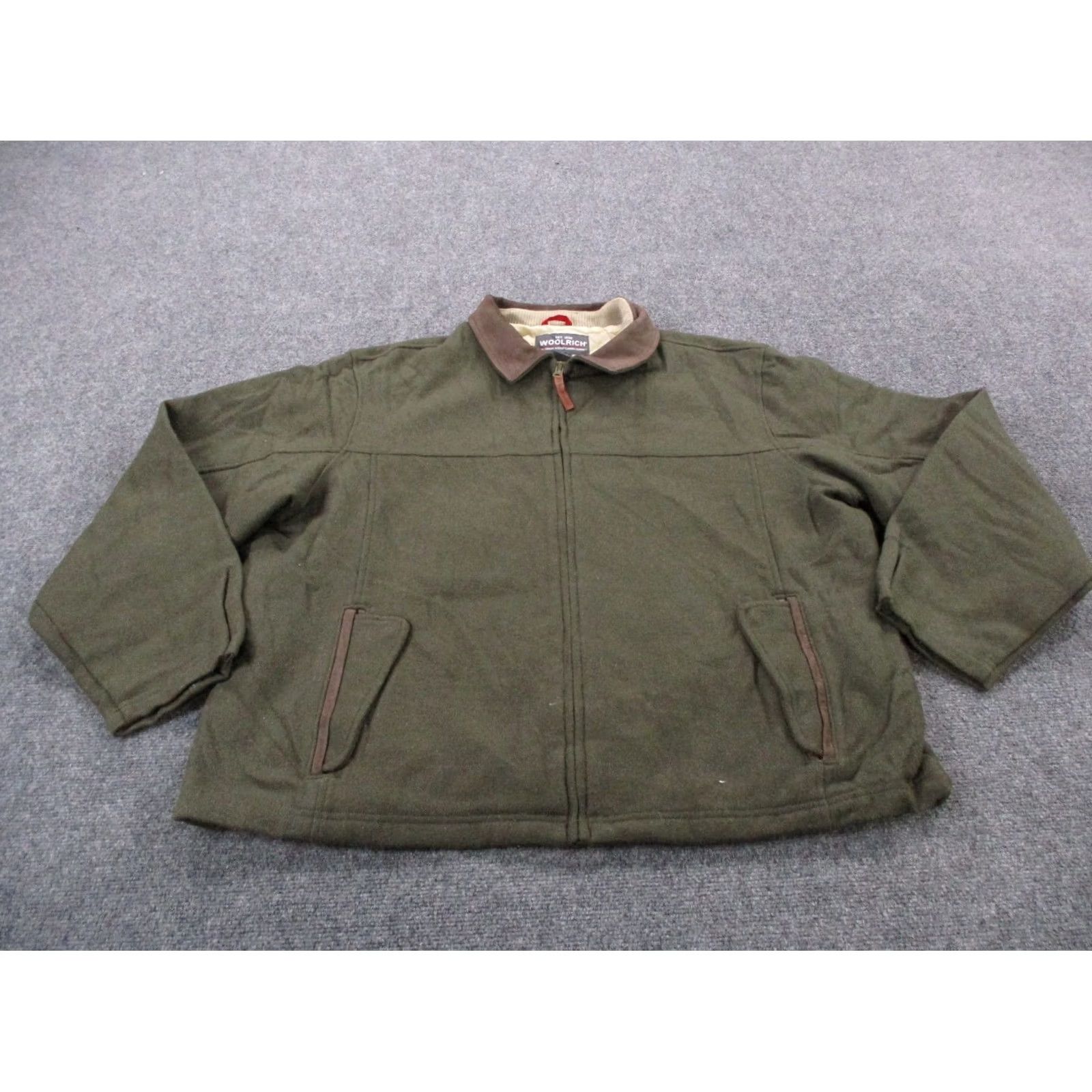 Vintage VINTAGE Woolrich Jacket Mens XL Green Wool blend Barn Coat Work Outdoors Y2K Size US XL / EU 56 / 4 - 2 Thumbnail