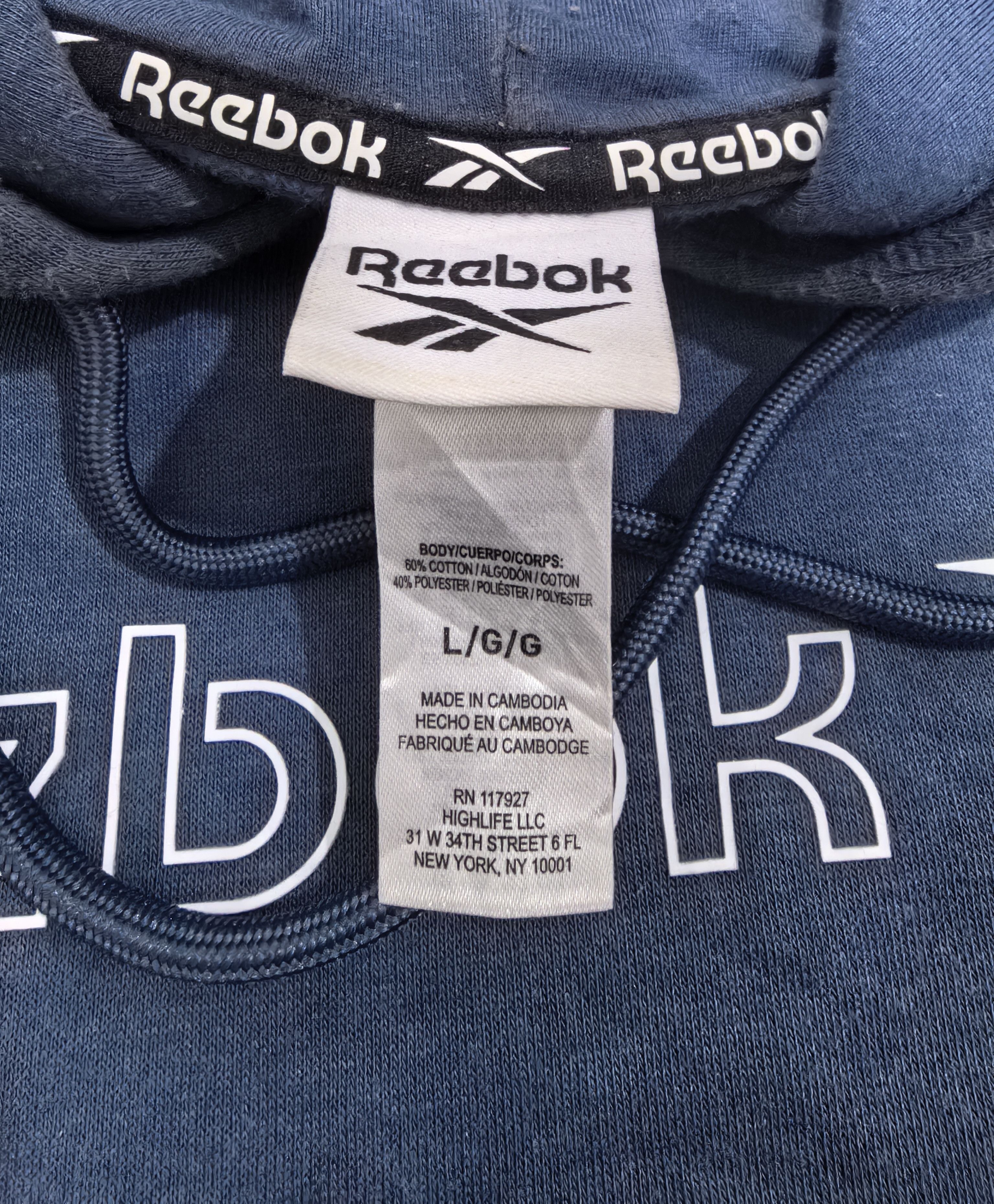 Reebok Vintage Reebok Hoddie Size US XL / EU 56 / 4 - 5 Thumbnail