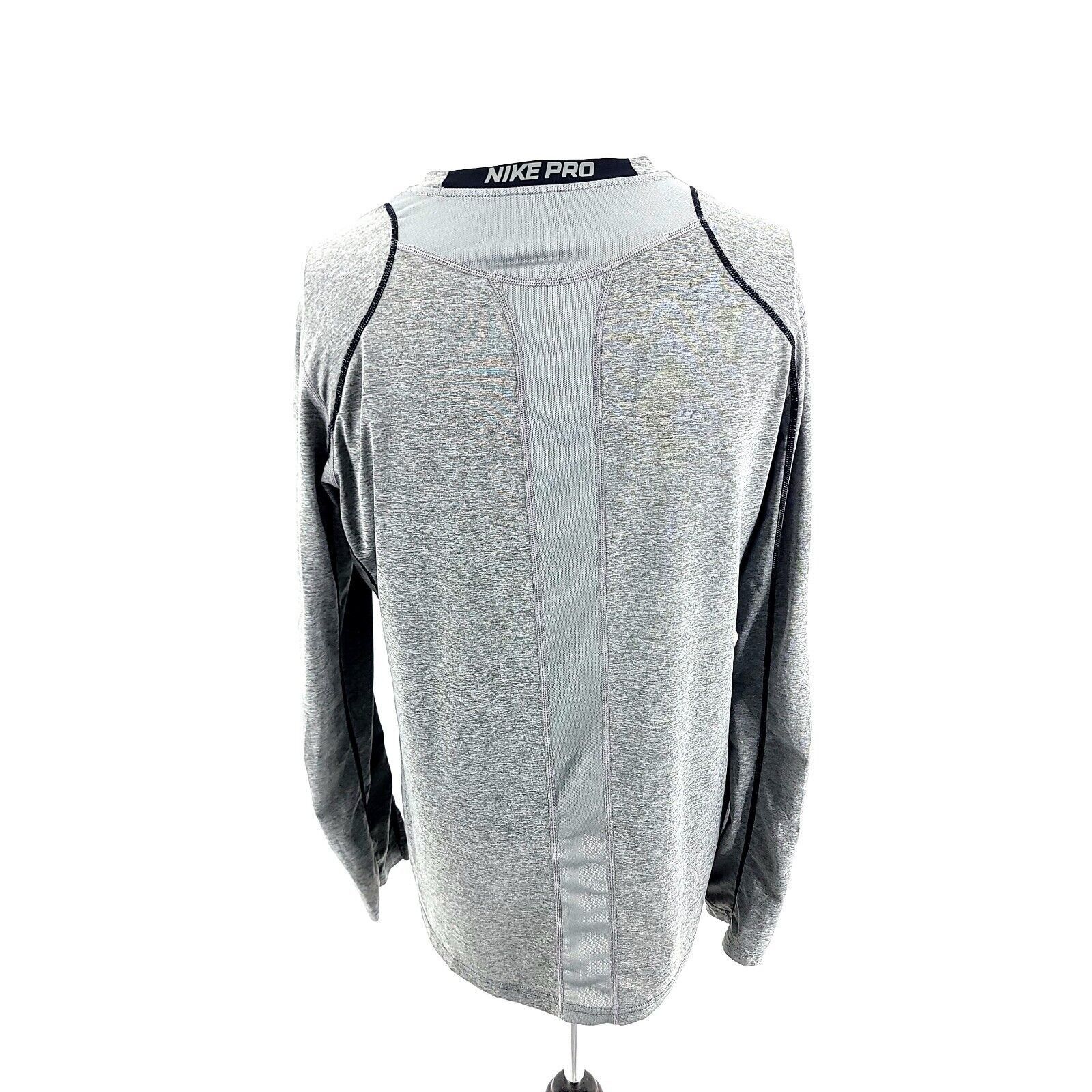 Nike Nike Pro Dri-fit Fitted Medium Gray Crew Neck Long Sleeve T- Size US M / EU 48-50 / 2 - 6 Thumbnail