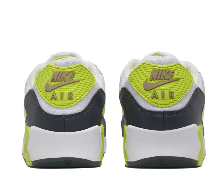 Nike Nike Air Max 90 - White/Khaki-Cyber Size US 10 / EU 43 - 5 Thumbnail