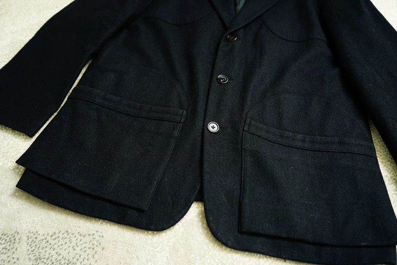 Yohji Yamamoto Yohji Yamamoto Yohji Yamamoto Wool Suit Jacket for Men Size US S / EU 44-46 / 1 - 5 Thumbnail
