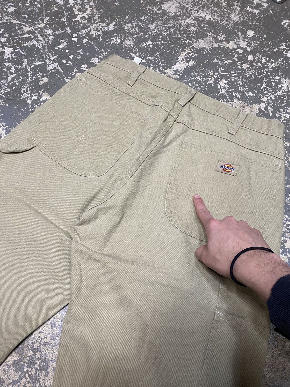 Carhartt × Dickies × Vintage Vintage Dickies Tan Cream Carpenter Baggy Fit Pants Size US 32 / EU 48 - 5 Thumbnail