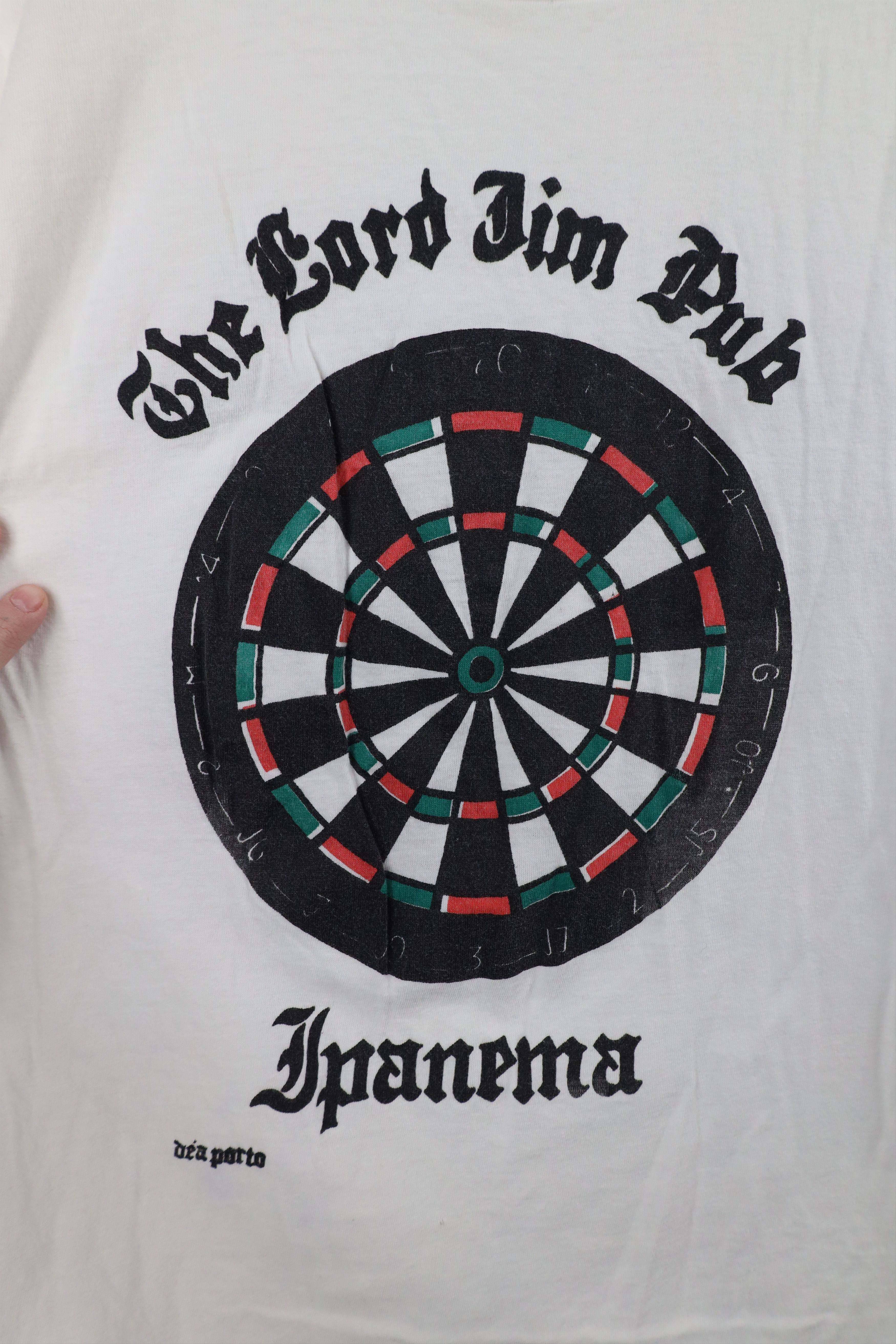 Vintage Vintage 70s Jim Pub Darts Drinking Team Brazil T-Shirt White Size S / US 4 / IT 40 - 4 Thumbnail