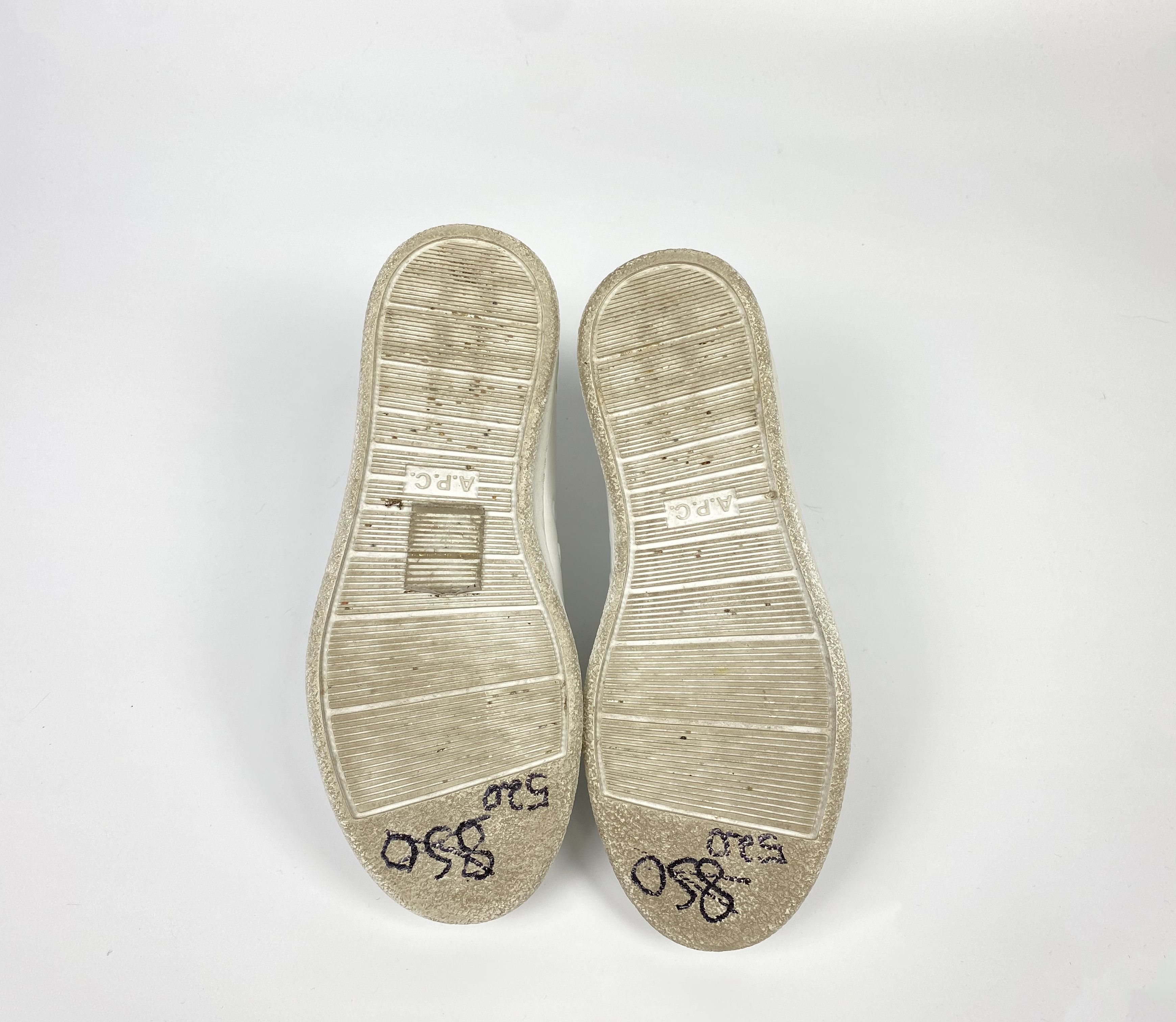 A.P.C. A.P.C. Leather White Sneaker Size US 7 / EU 40 - 9 Thumbnail
