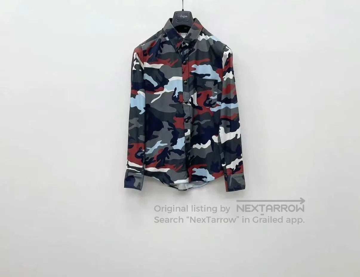 Moncler Multi Camouflage Long Sleeve Button. Size US XS / EU 42 / 0 - 2 Thumbnail