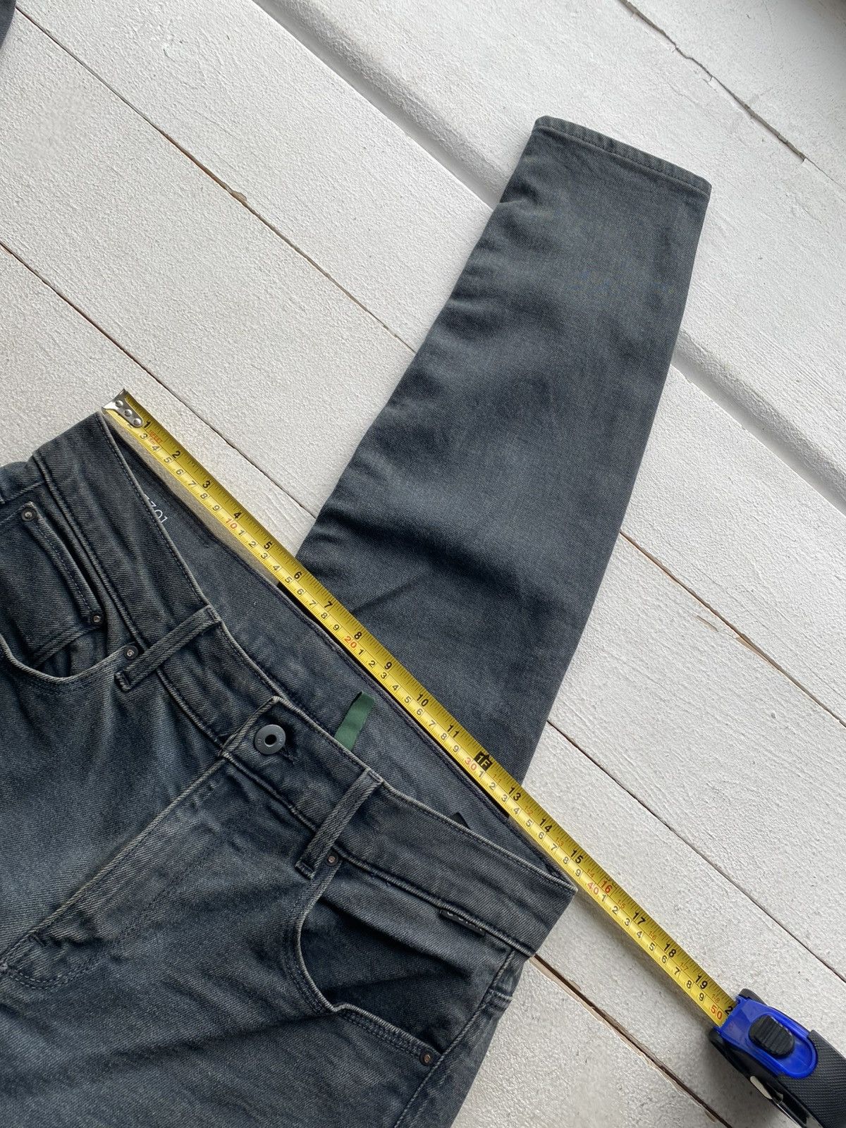 G-Star Avant Garde G-Star RAW 3301 Slim Grey Jeans Stretch Denim Size US 29 - 12 Thumbnail