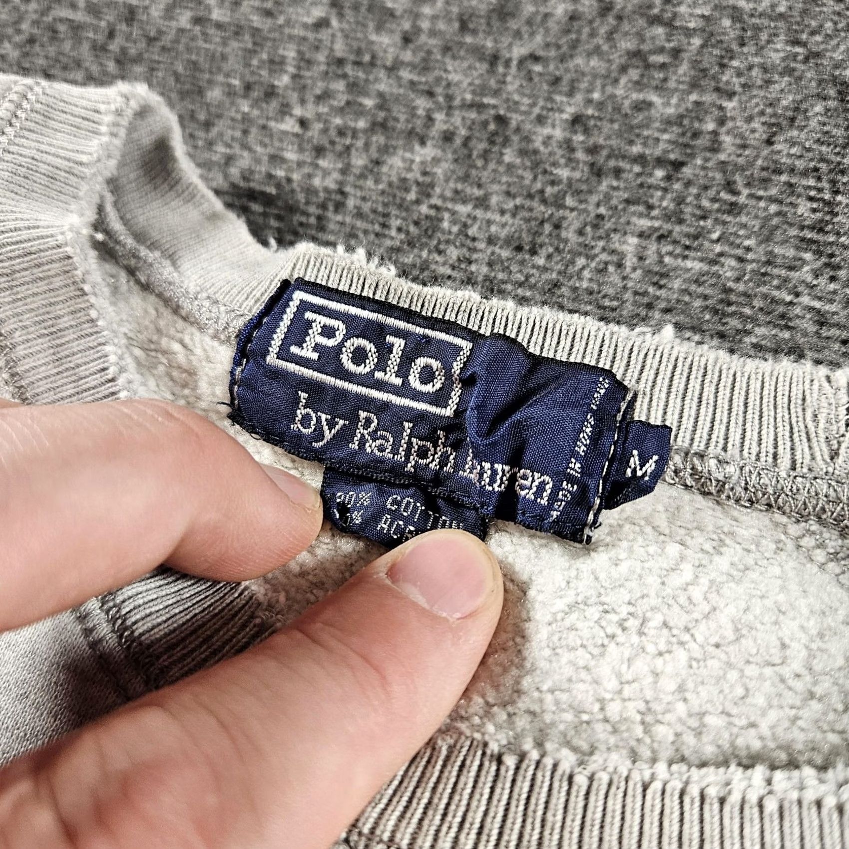 Polo Ralph Lauren Polo Ralph Lauren Sweatshirt Mens Large Gray Fleece Pullover Crewneck Pony 90s Size US L / EU 52-54 / 3 - 4 Thumbnail